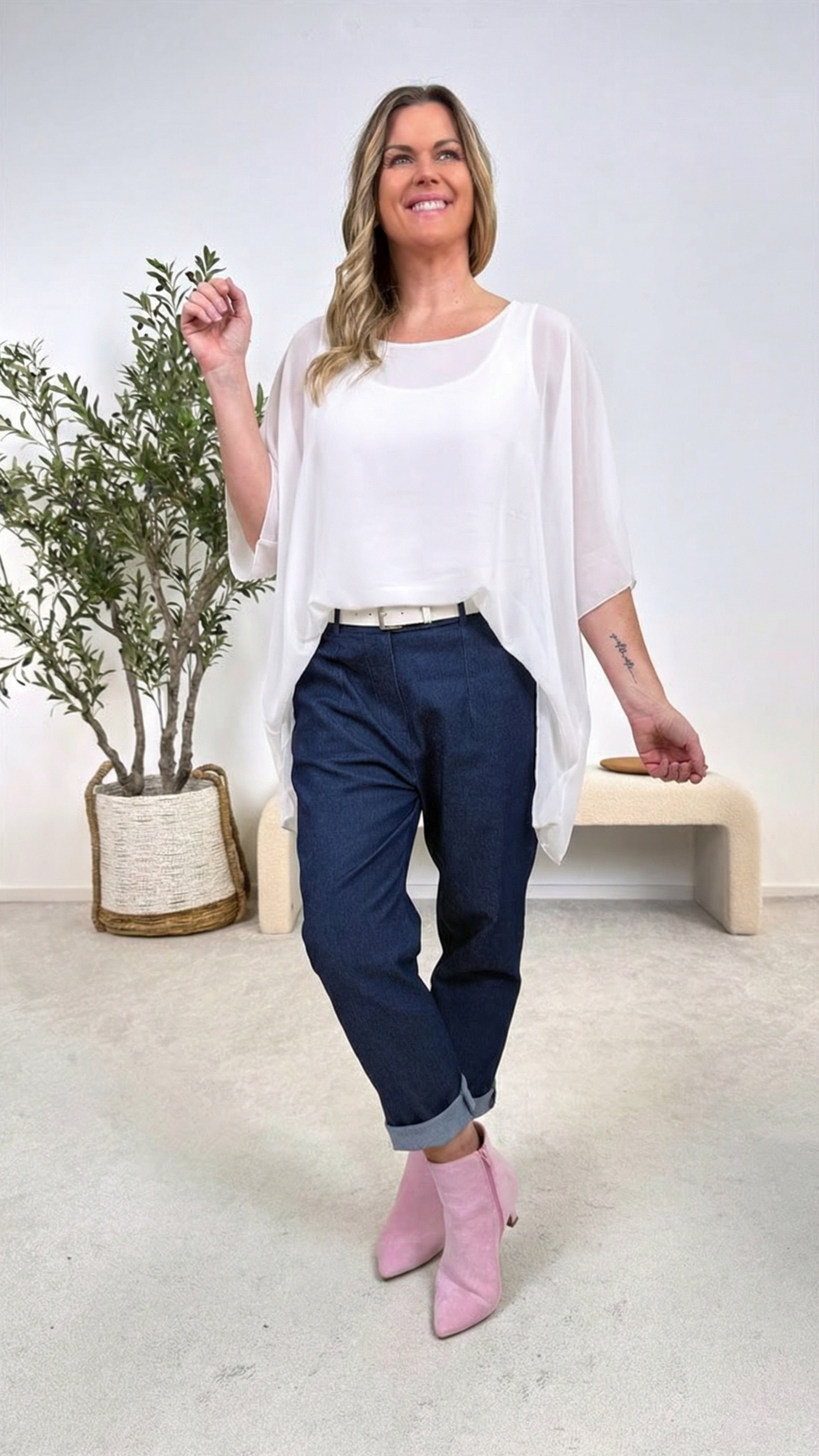 Blusenshirt Easy Whisper *Weiß*