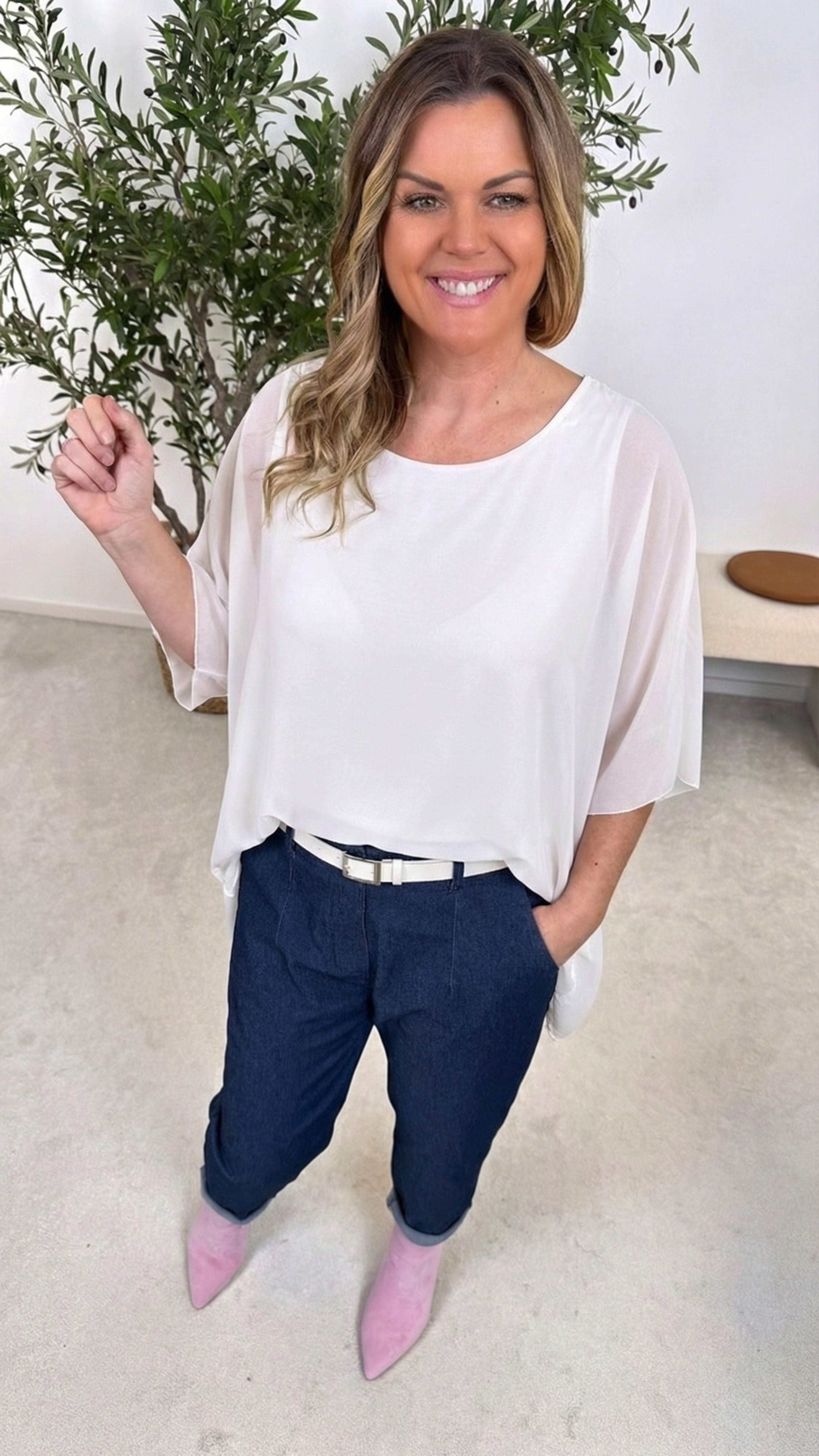 Blusenshirt Easy Whisper *Weiß*