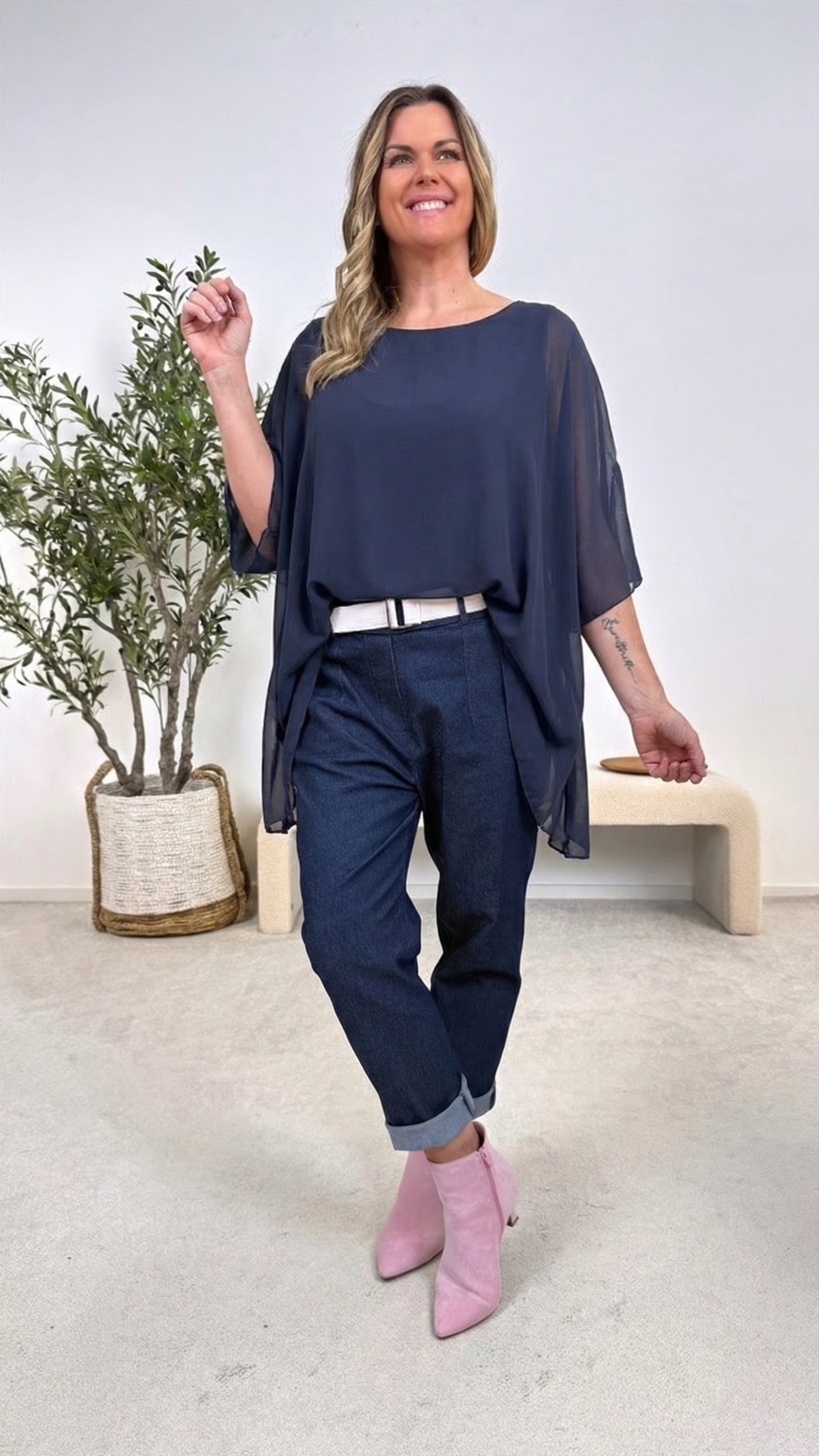 Blusenshirt Easy Whisper *Dunkelblau*