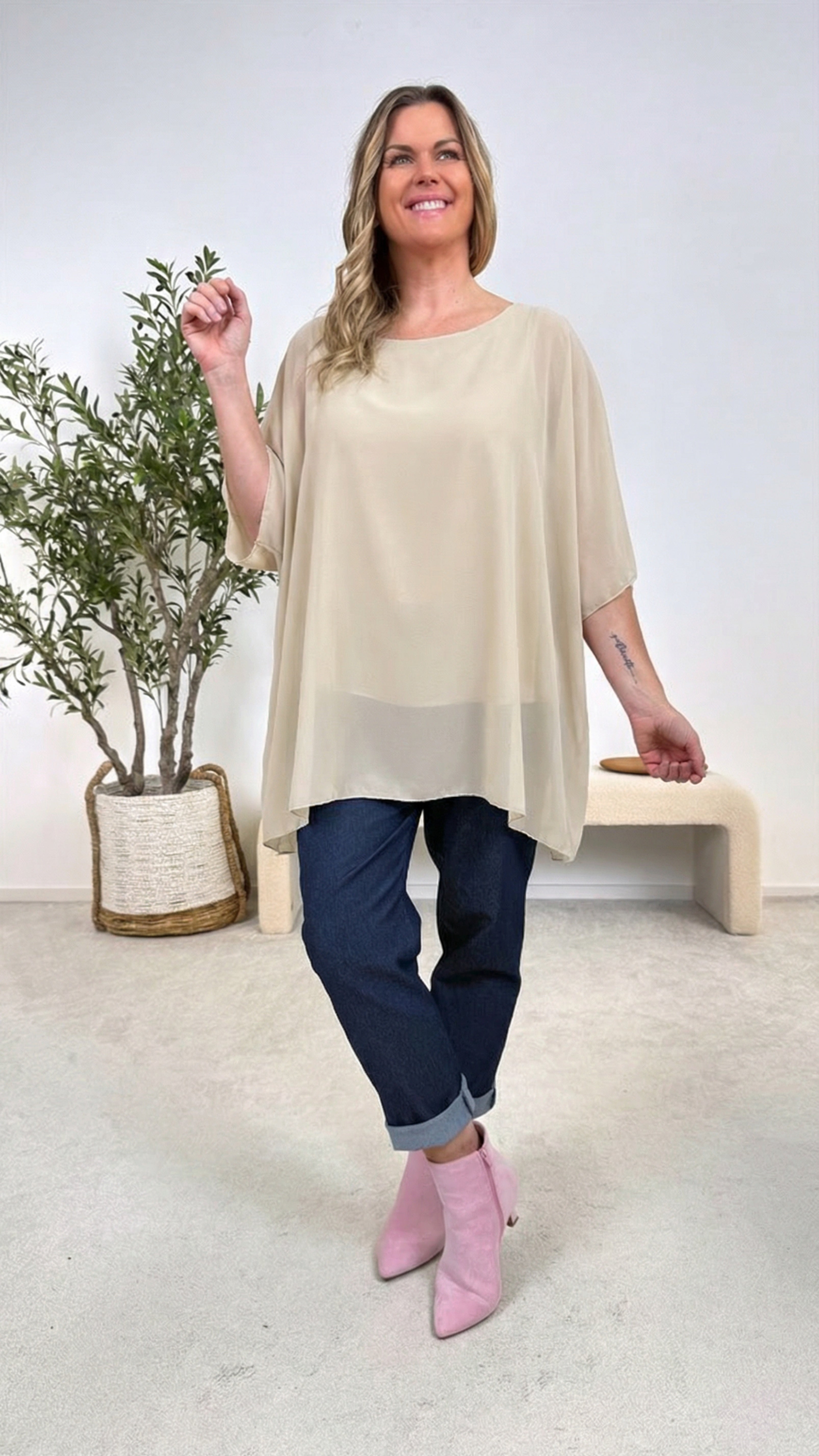 Blusenshirt Easy Whisper *Beige*