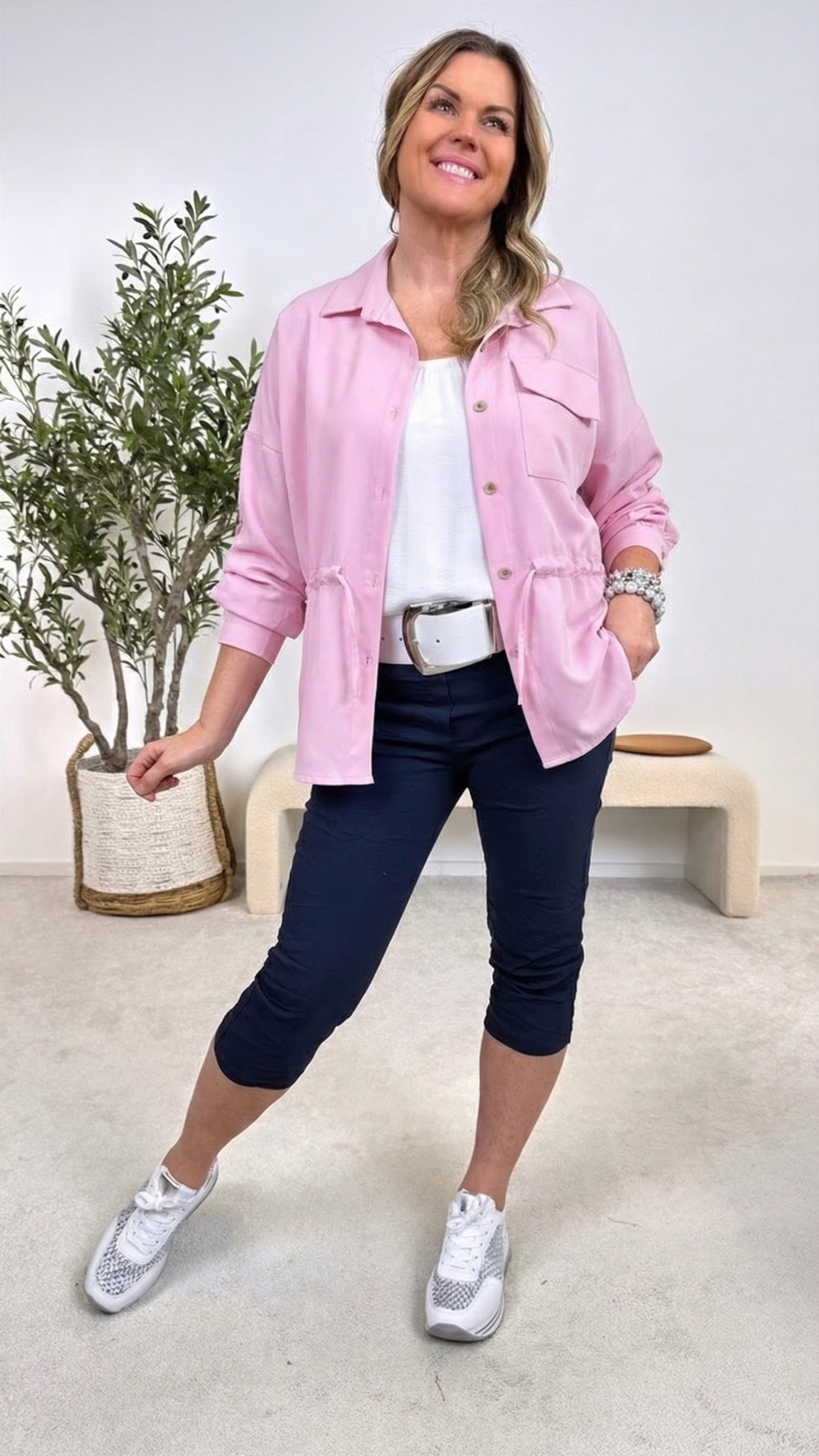 Blusen-Jacke Soft Laguna *Rosa*