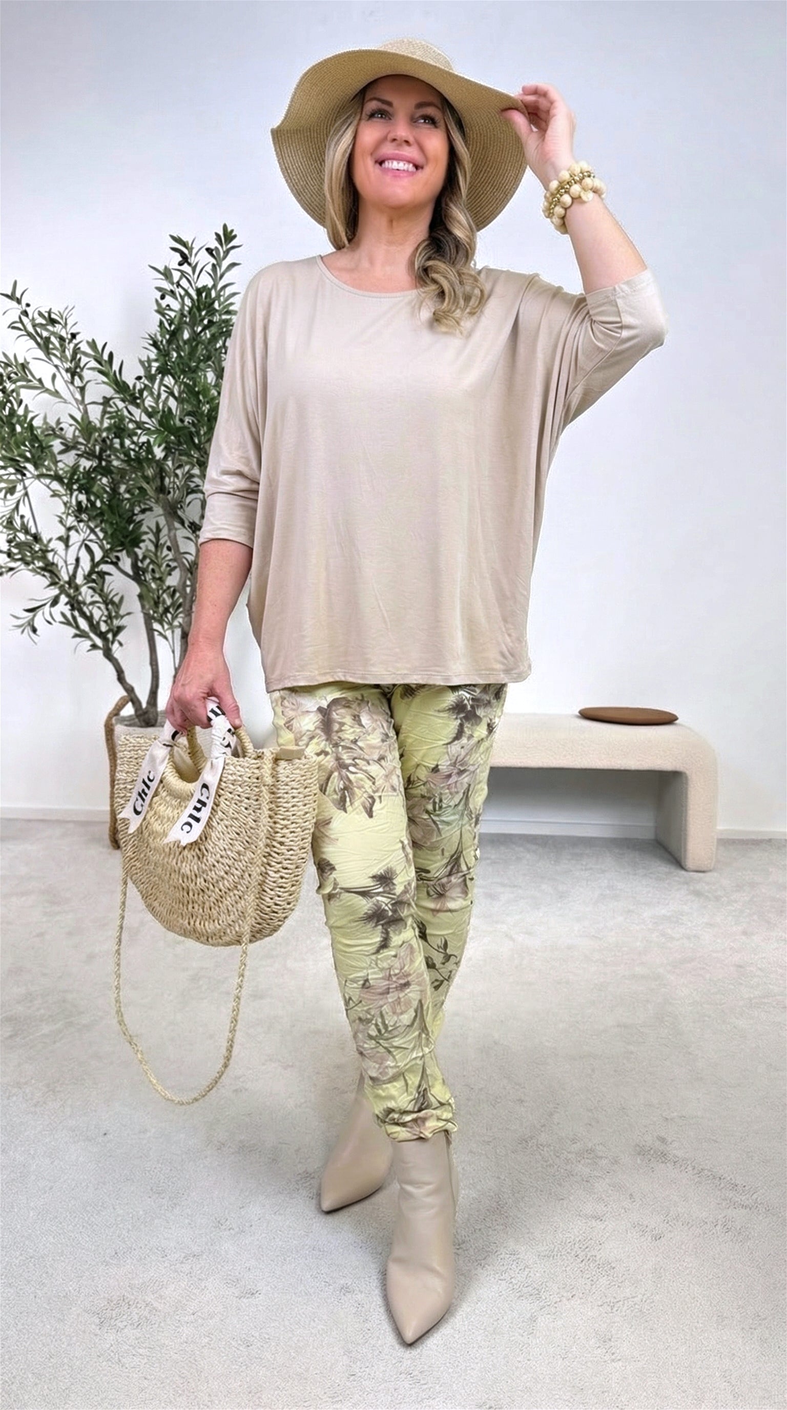 Langarmshirt Smooth Touch *Beige*