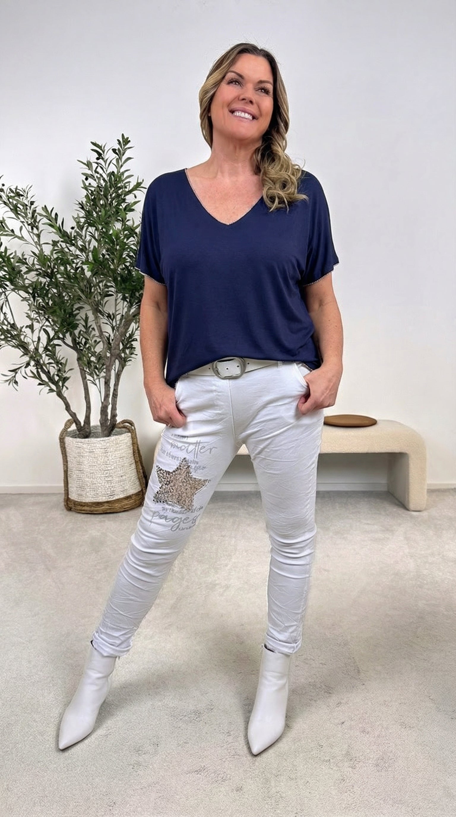 T-Shirt Relax Basic *Dunkelblau*