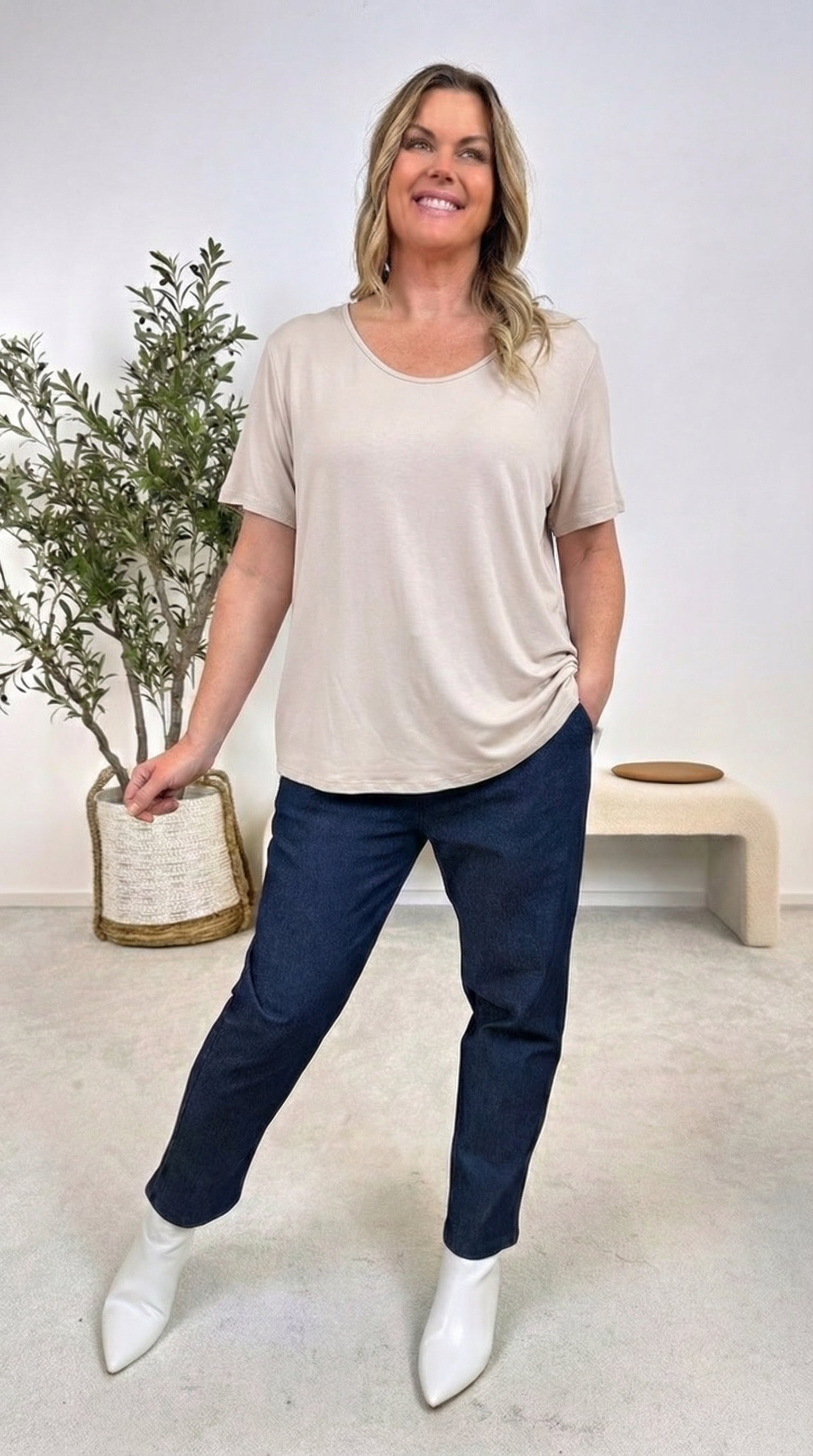 T-Shirt Crossed Love *Beige*