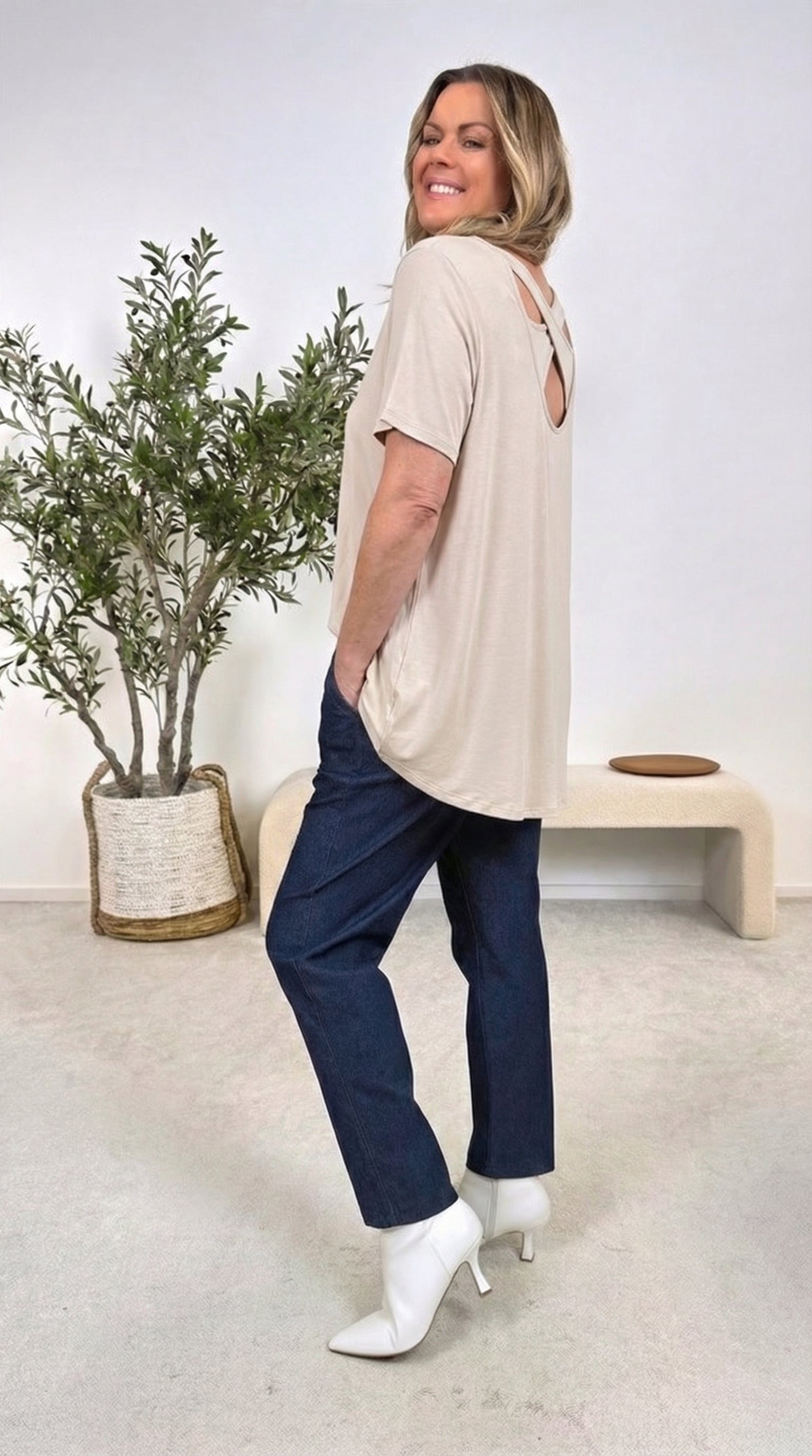 T-Shirt Crossed Love *Beige*