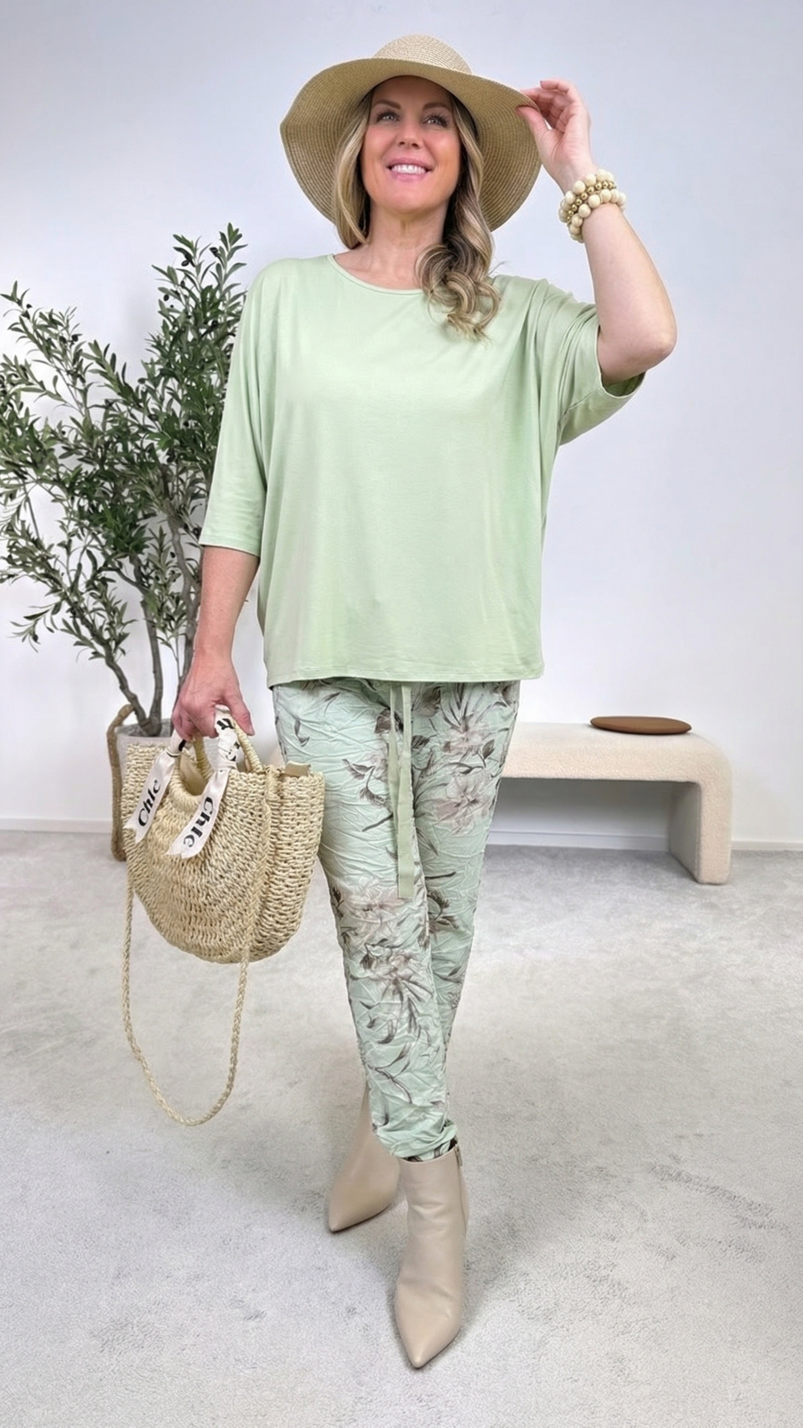 Jogpants Bloom & Chill *Mint*