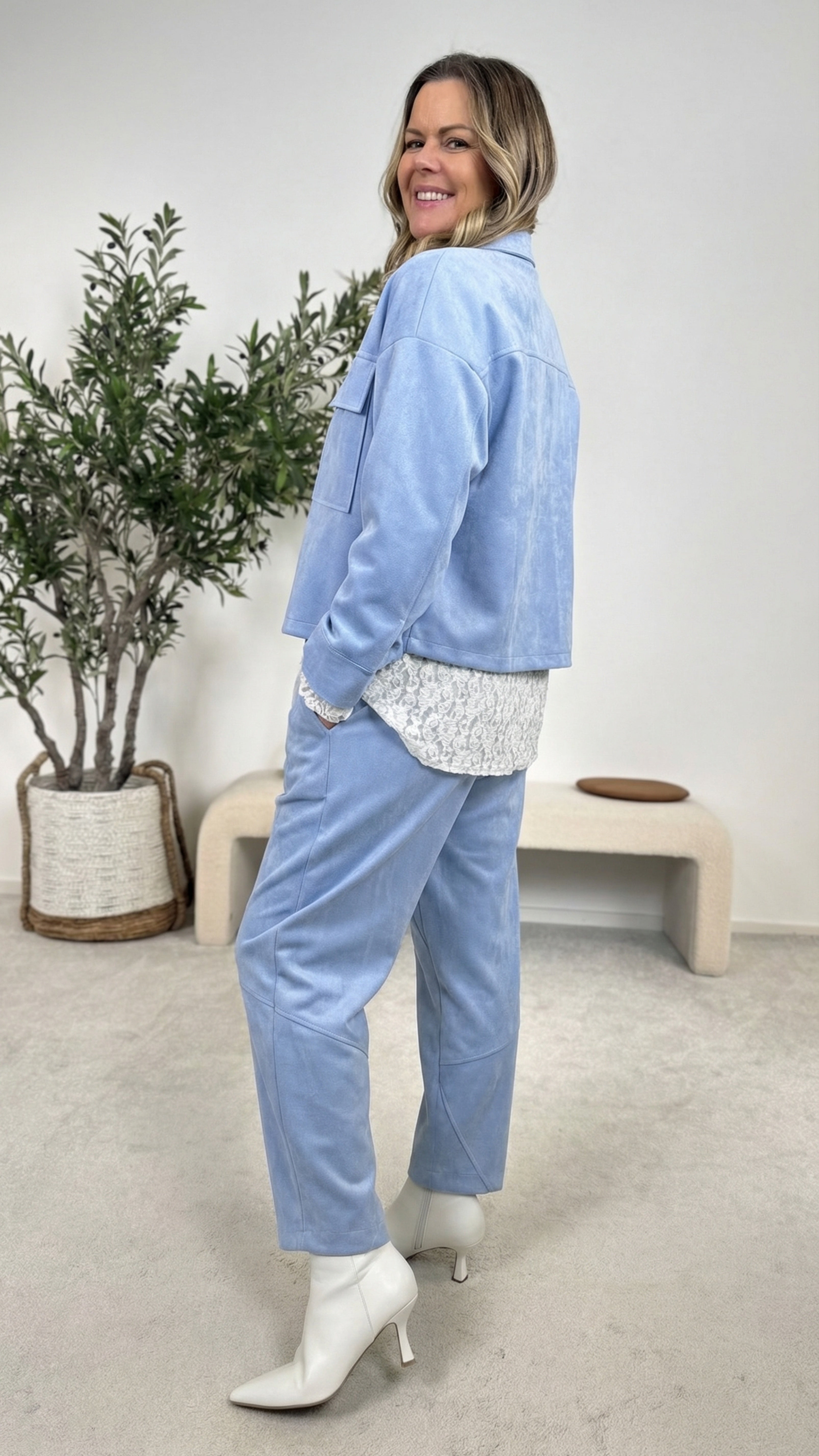 Kurze Jacke Skyline Soft *Blau*