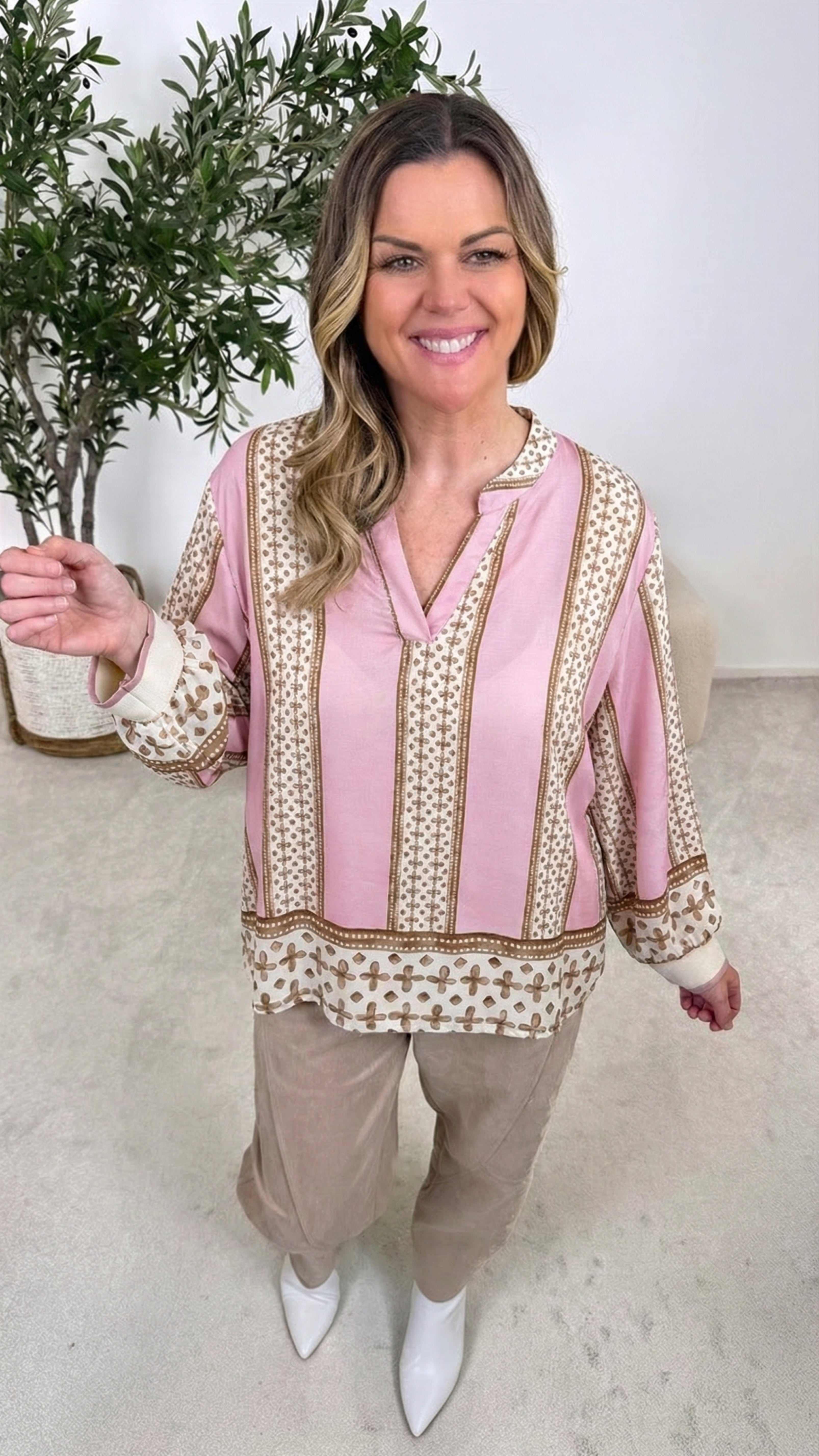 Blusenshirt Modern Orient *Rosa*