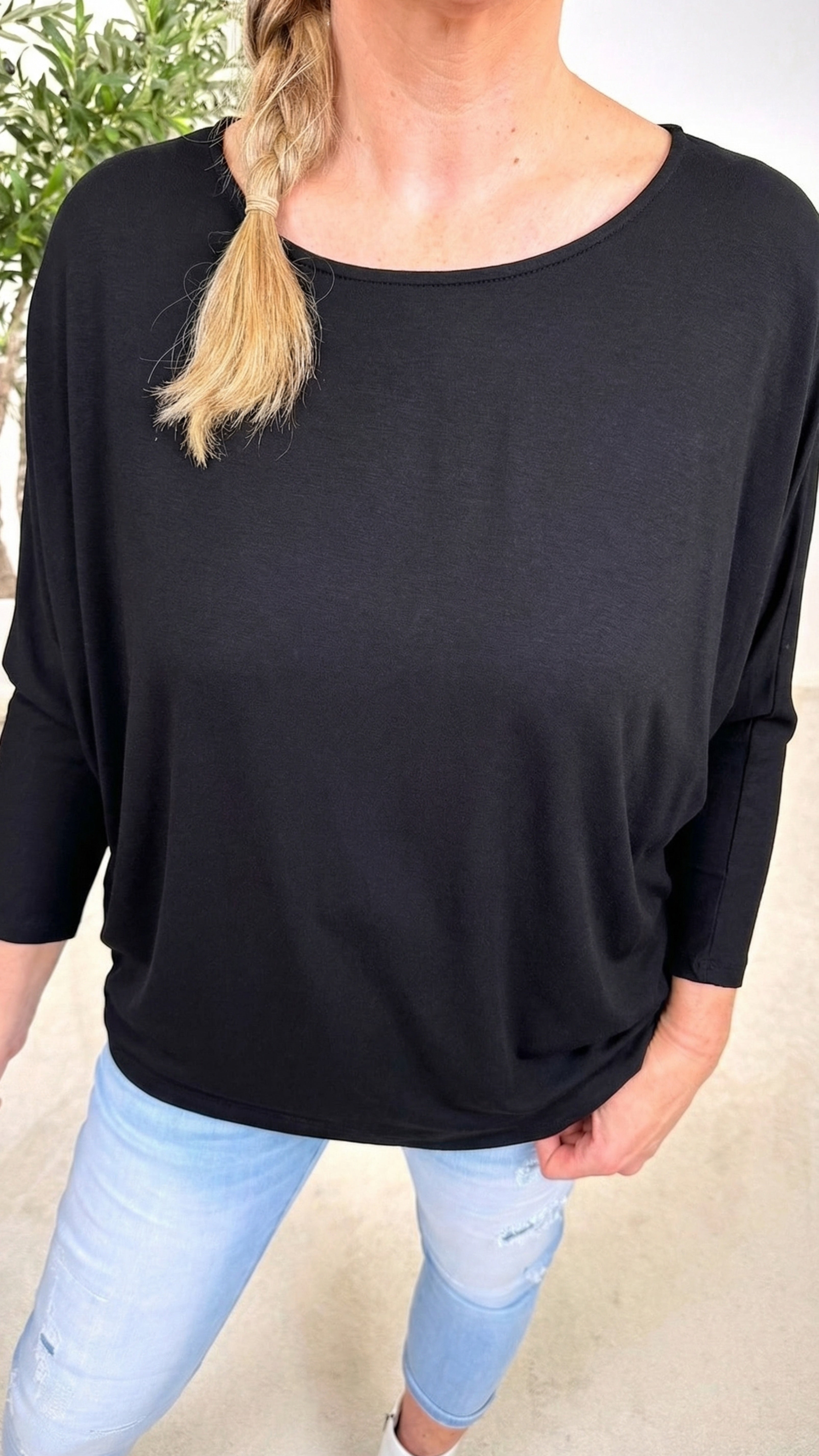 Langarmshirt Smooth Touch *Schwarz*