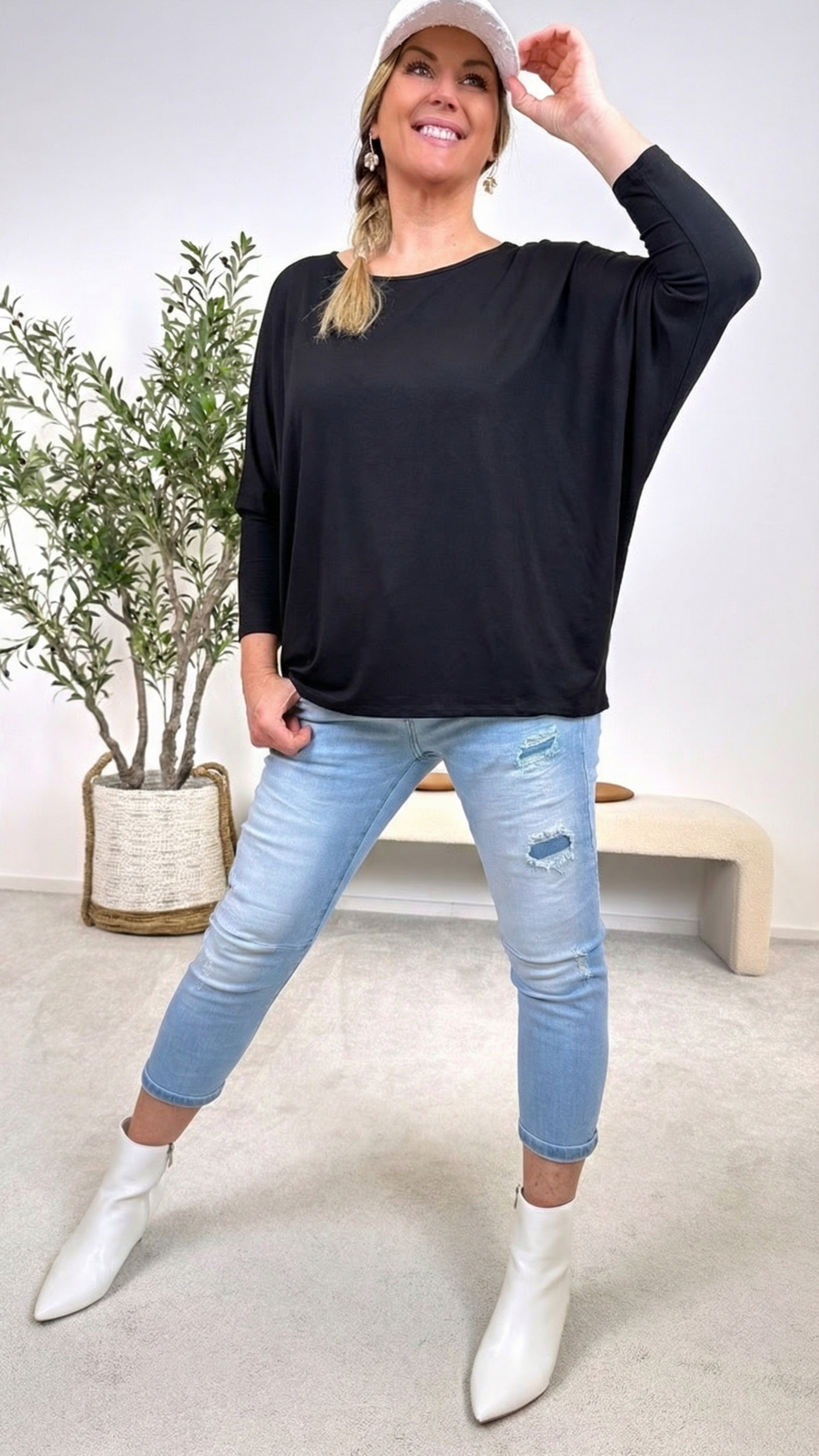 Langarmshirt Smooth Touch *Schwarz*