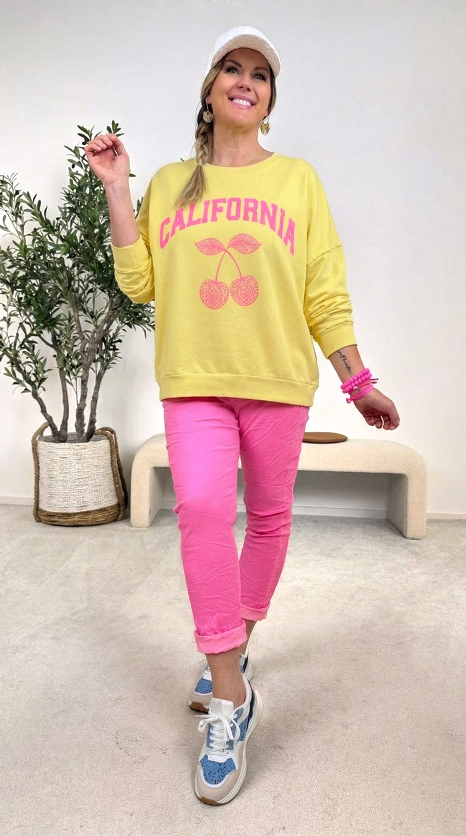 Pullover California Cherry *Gelb*