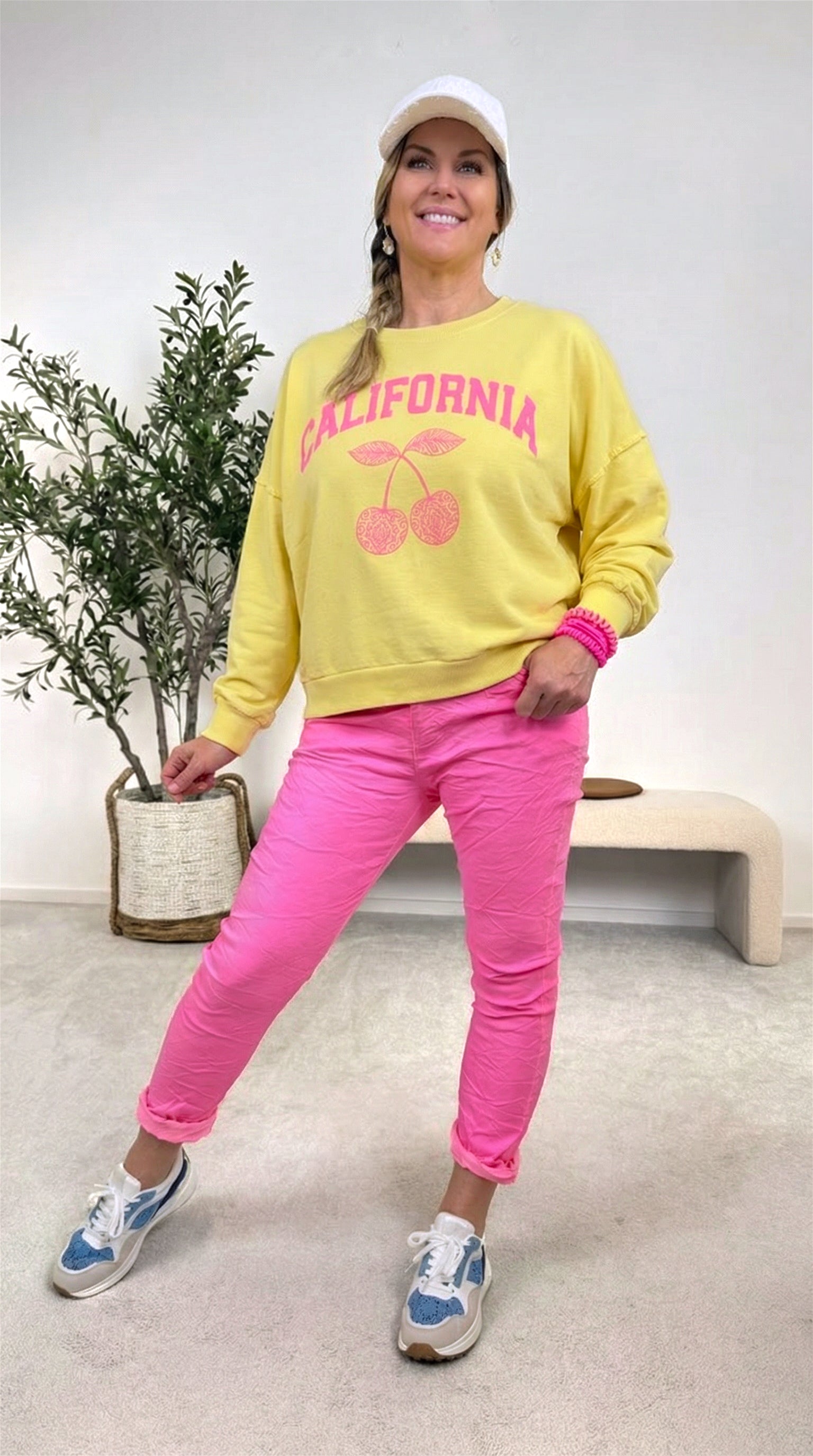 Pullover California Cherry *Gelb*