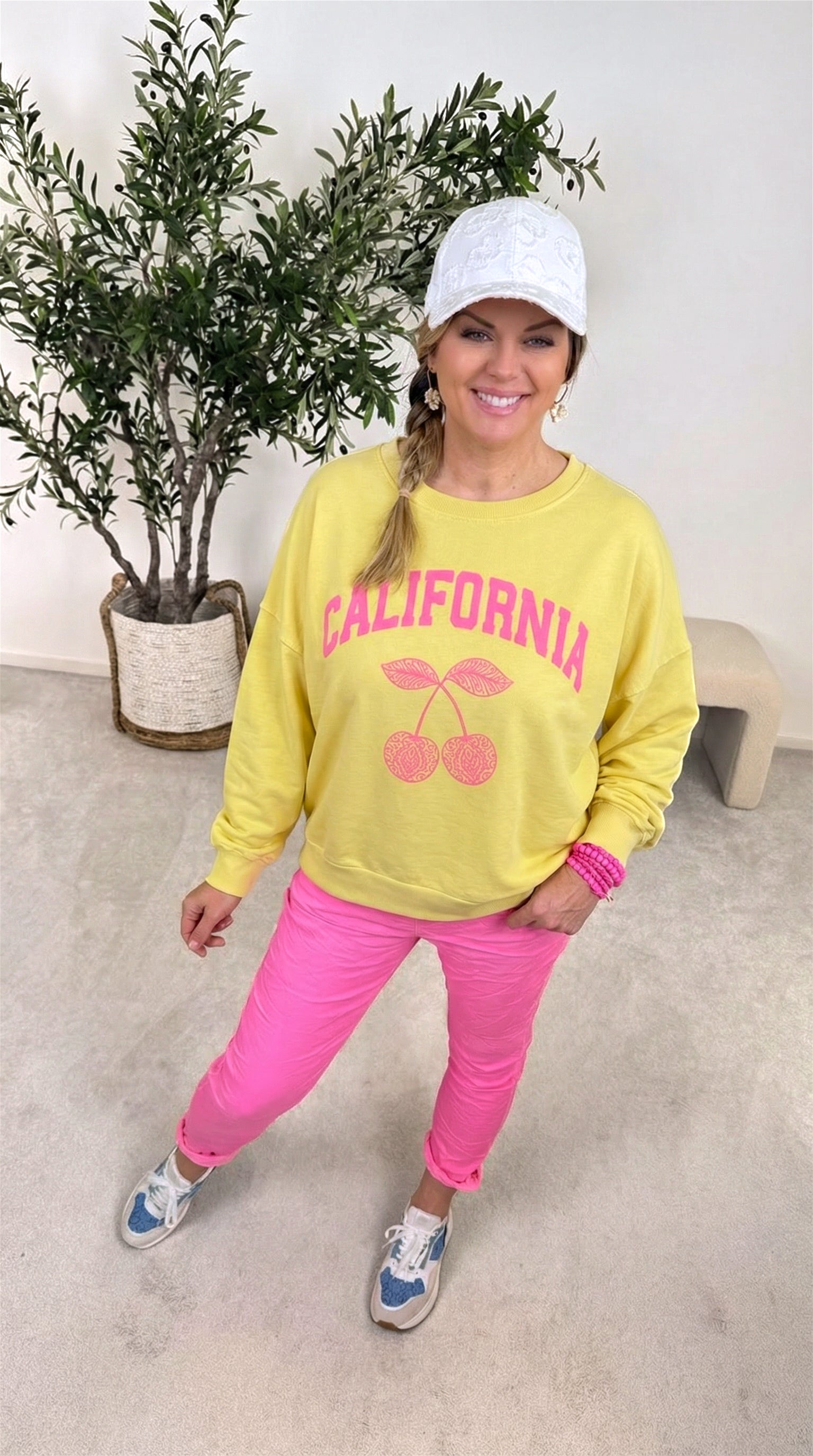 Pullover California Cherry *Gelb*