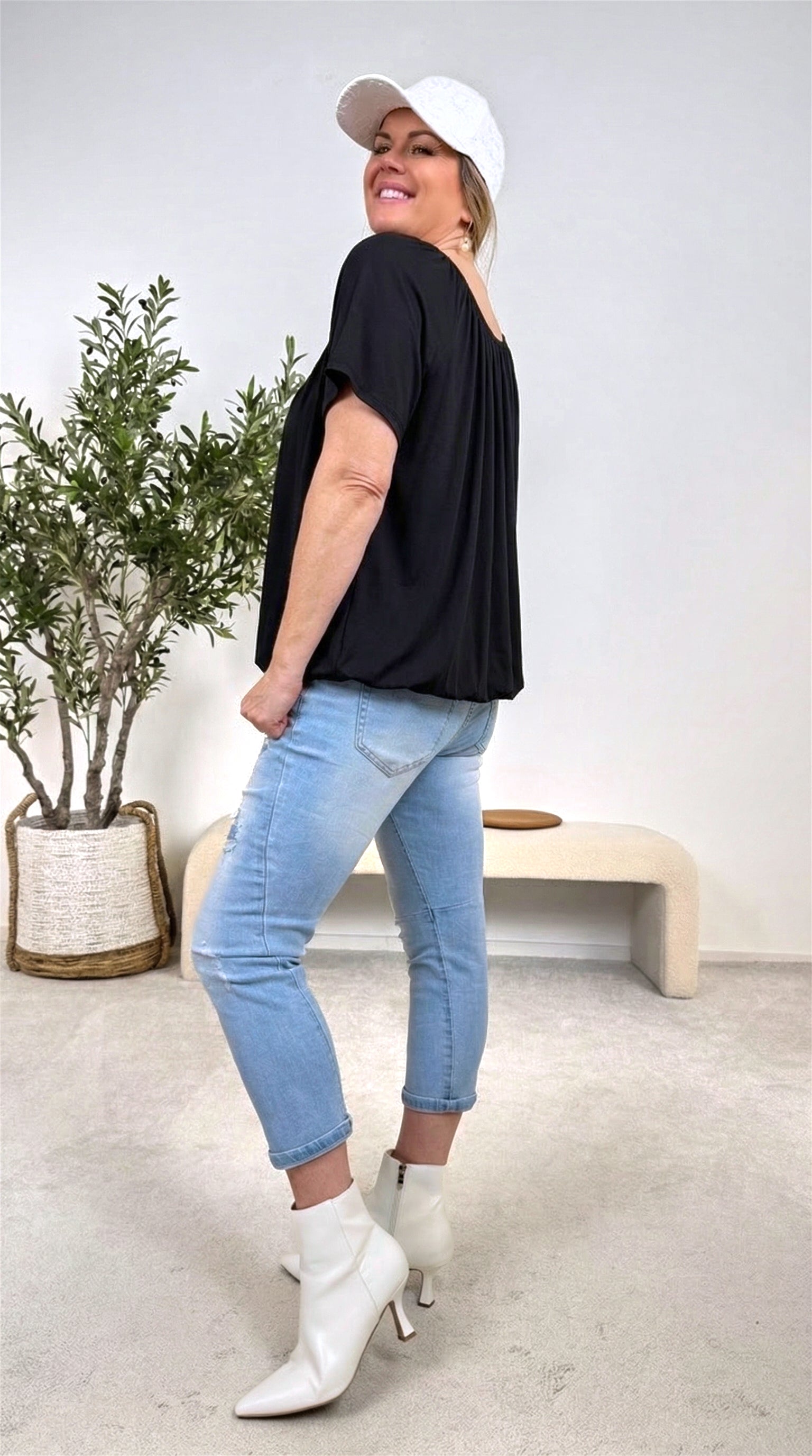 T-Shirt Happy Flow *Schwarz*