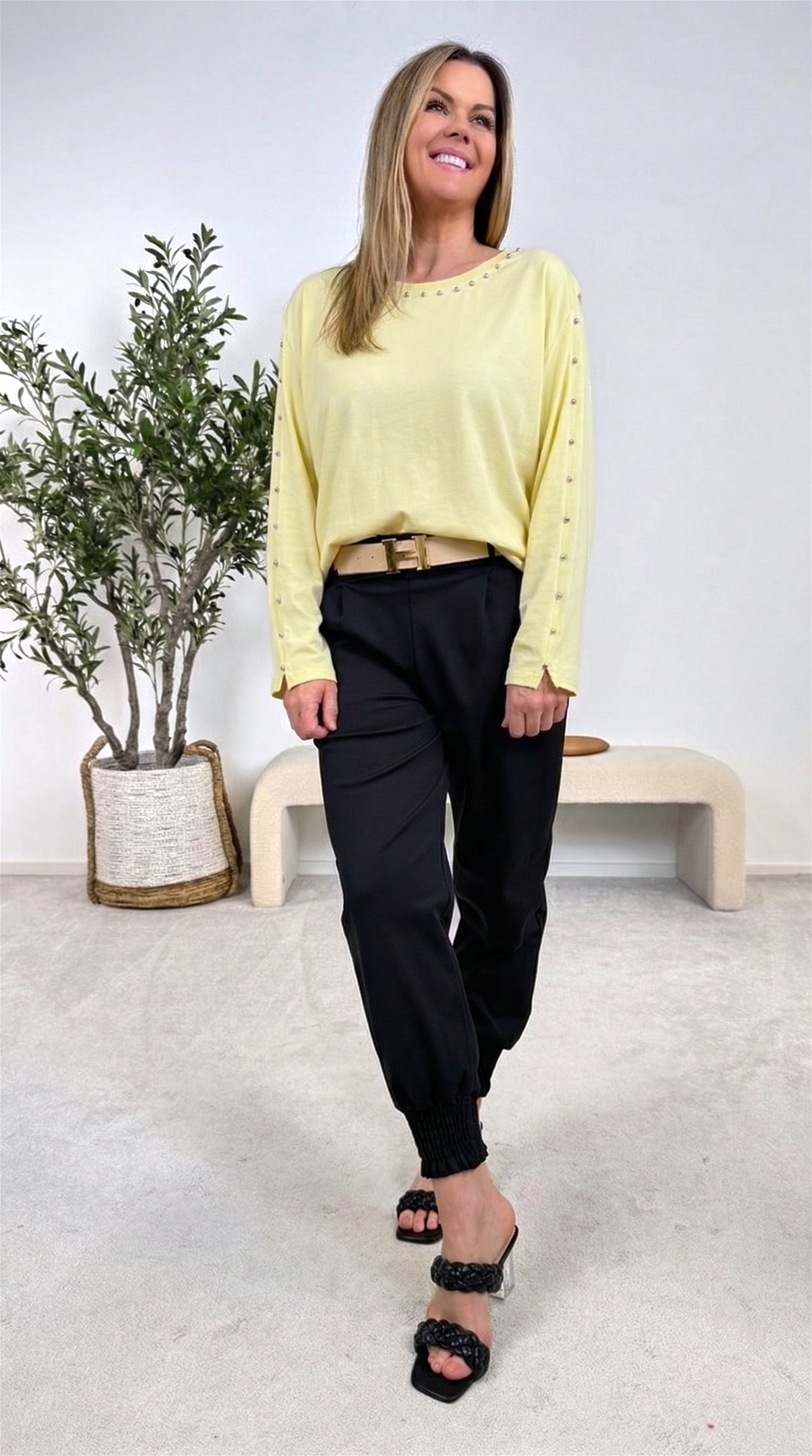 Langarmshirt Elegant Spirit *Gelb*