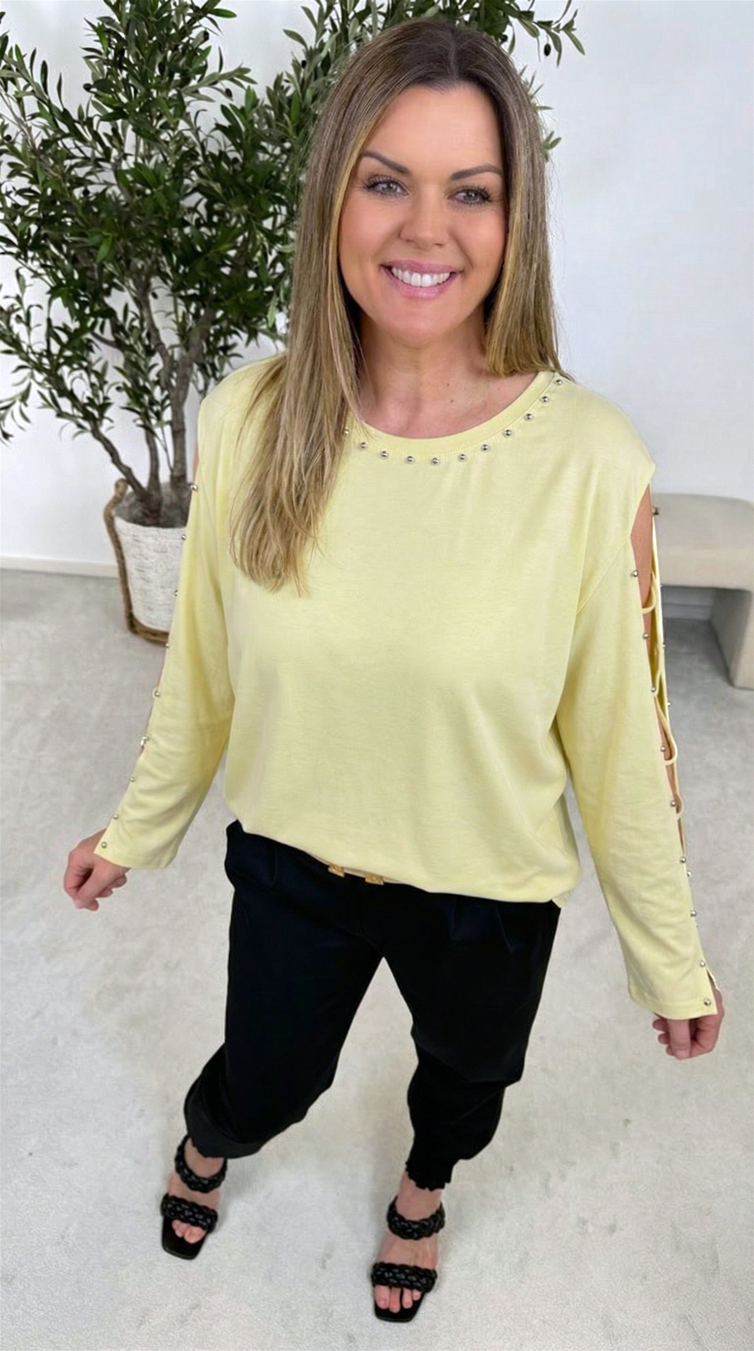 Langarmshirt Elegant Spirit *Gelb*