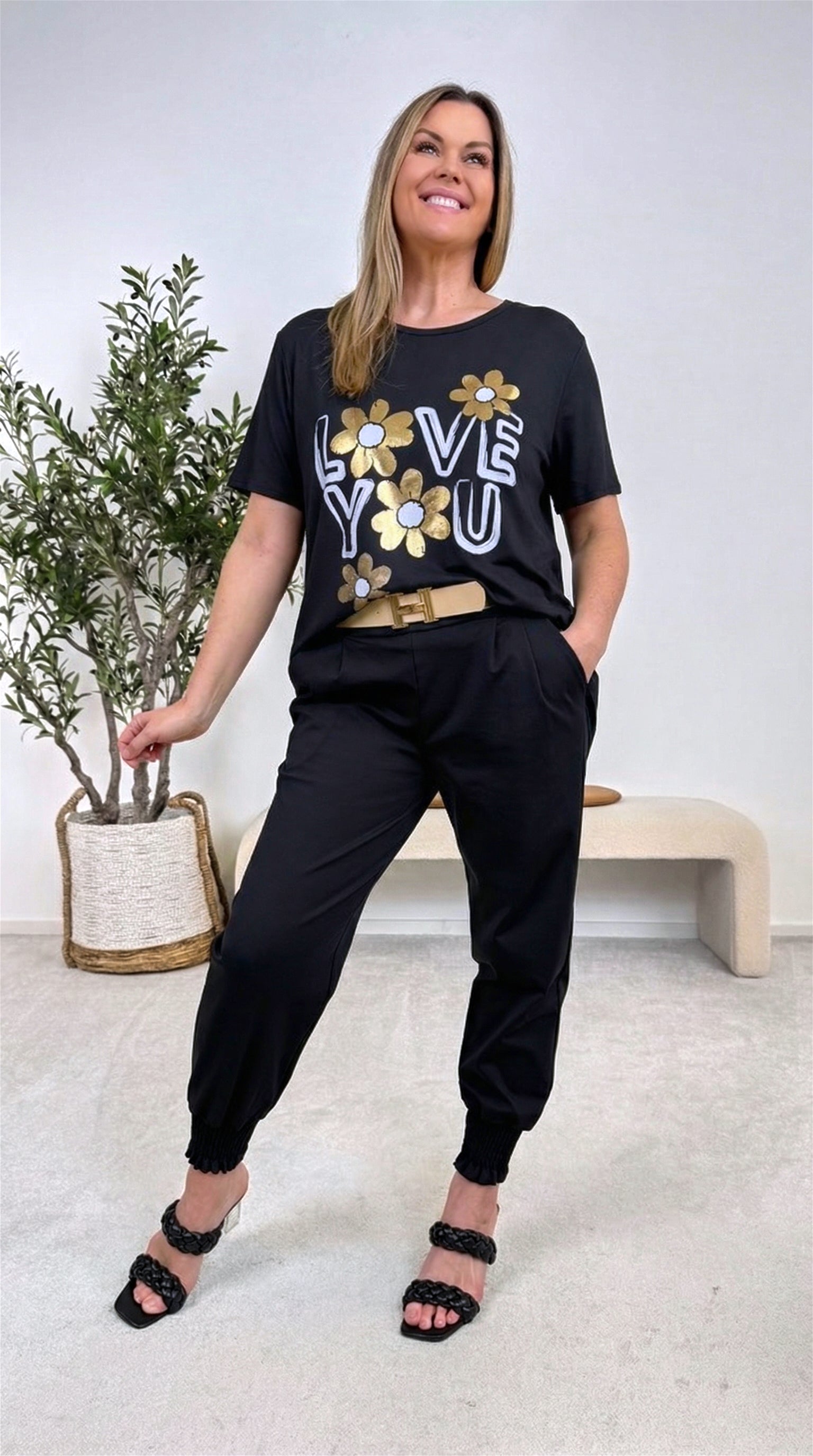 T-Shirt Lovely Day *Schwarz*