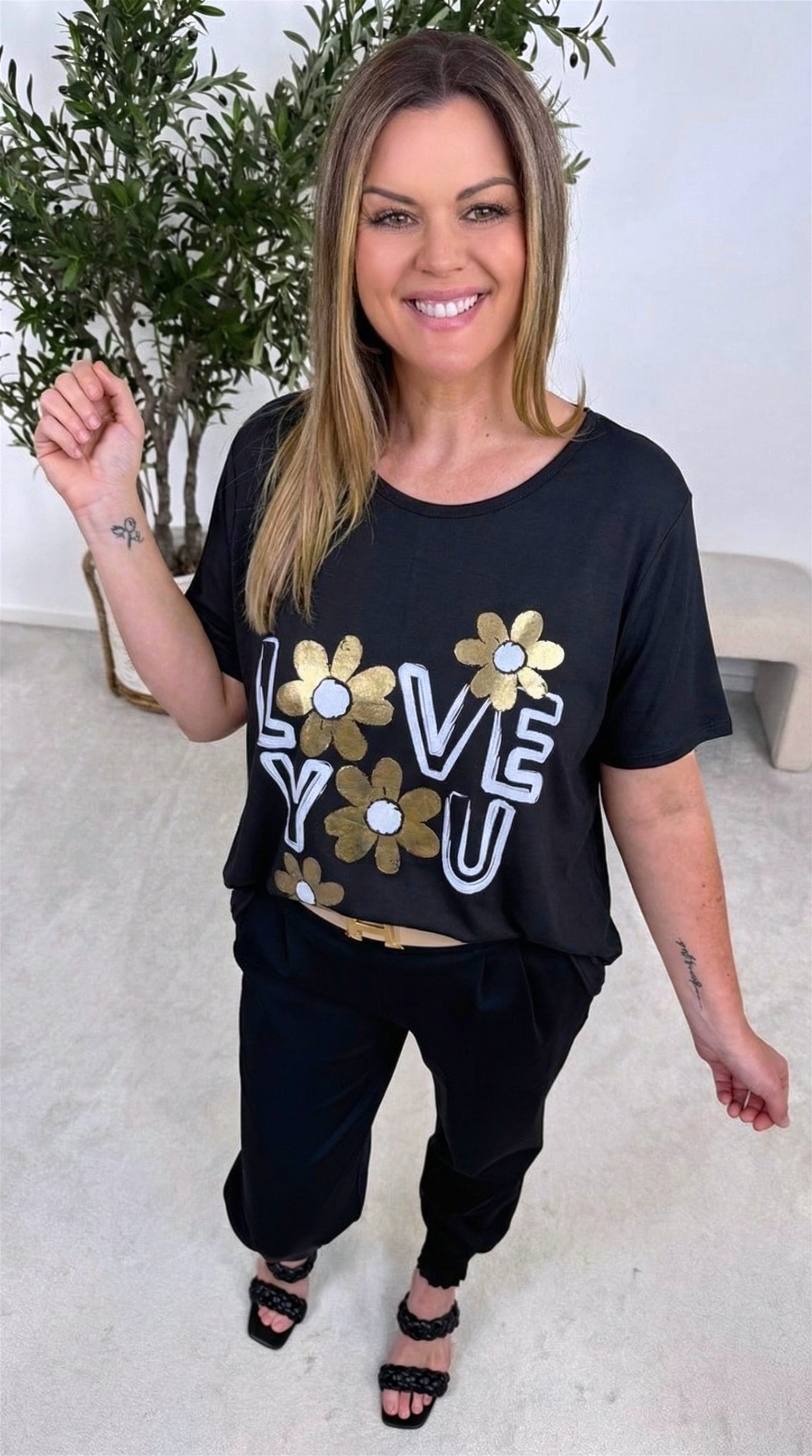 T-Shirt Lovely Day *Schwarz*