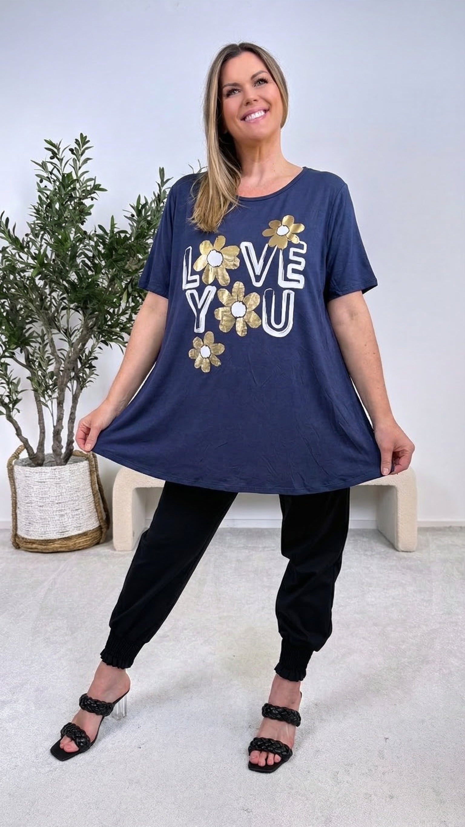 T-Shirt Lovely Day *Dunkelblau*