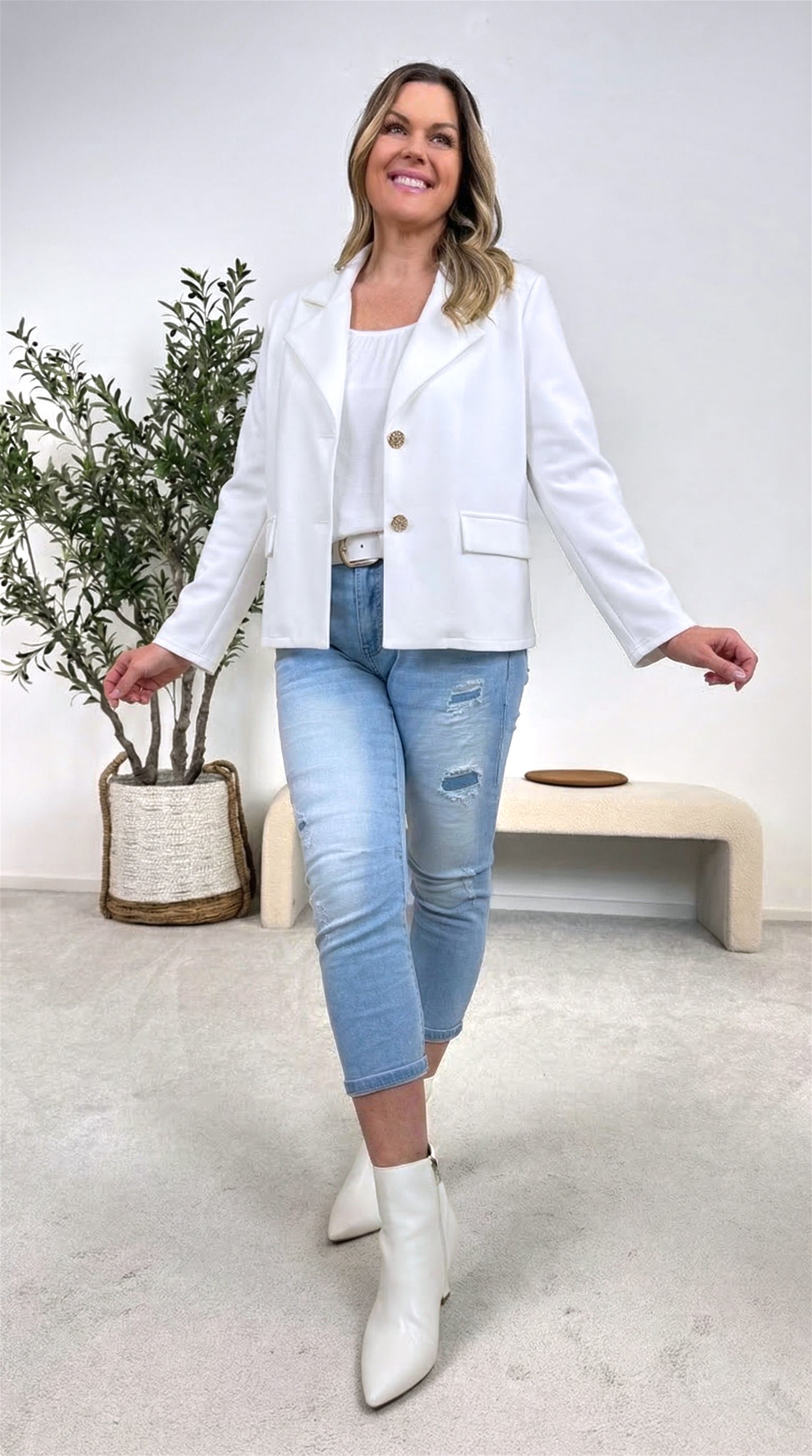 Blazer Silver Chic *Weiß*