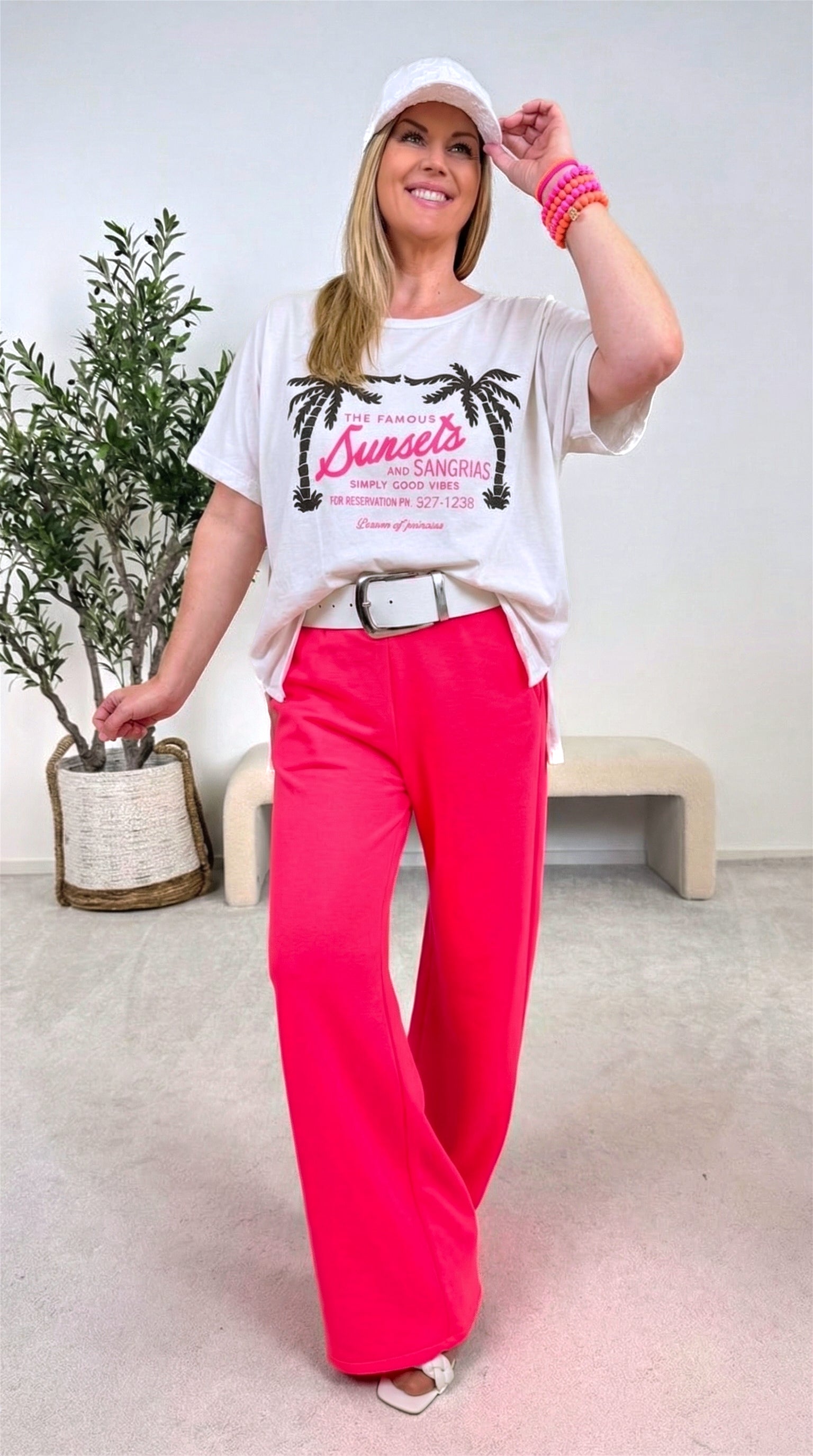 T-Shirt Famous Sunset *Weiß*