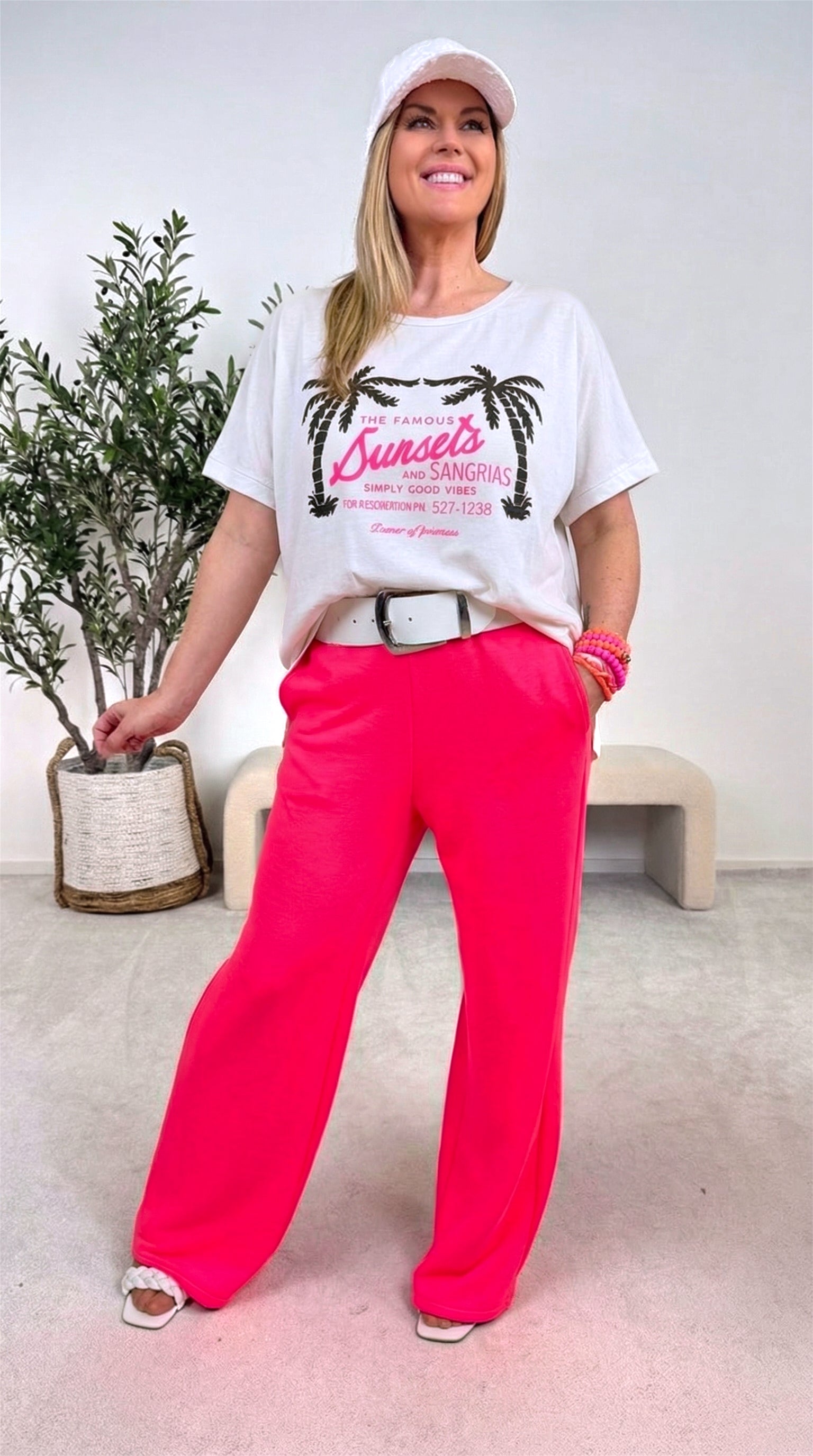T-Shirt Famous Sunset *Weiß*