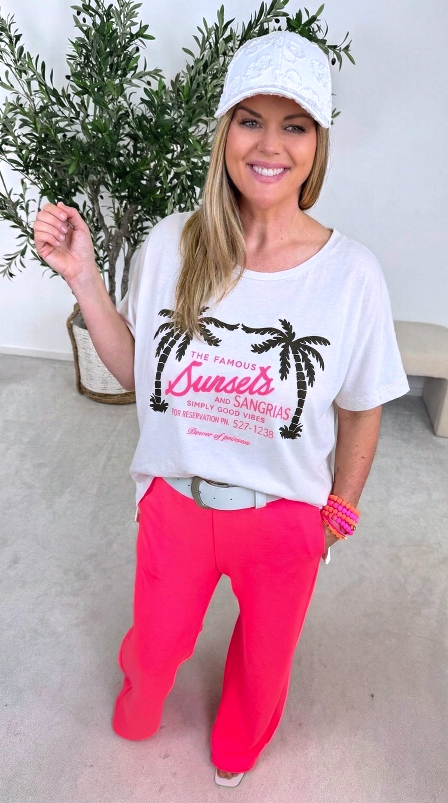 T-Shirt Famous Sunset *Weiß*