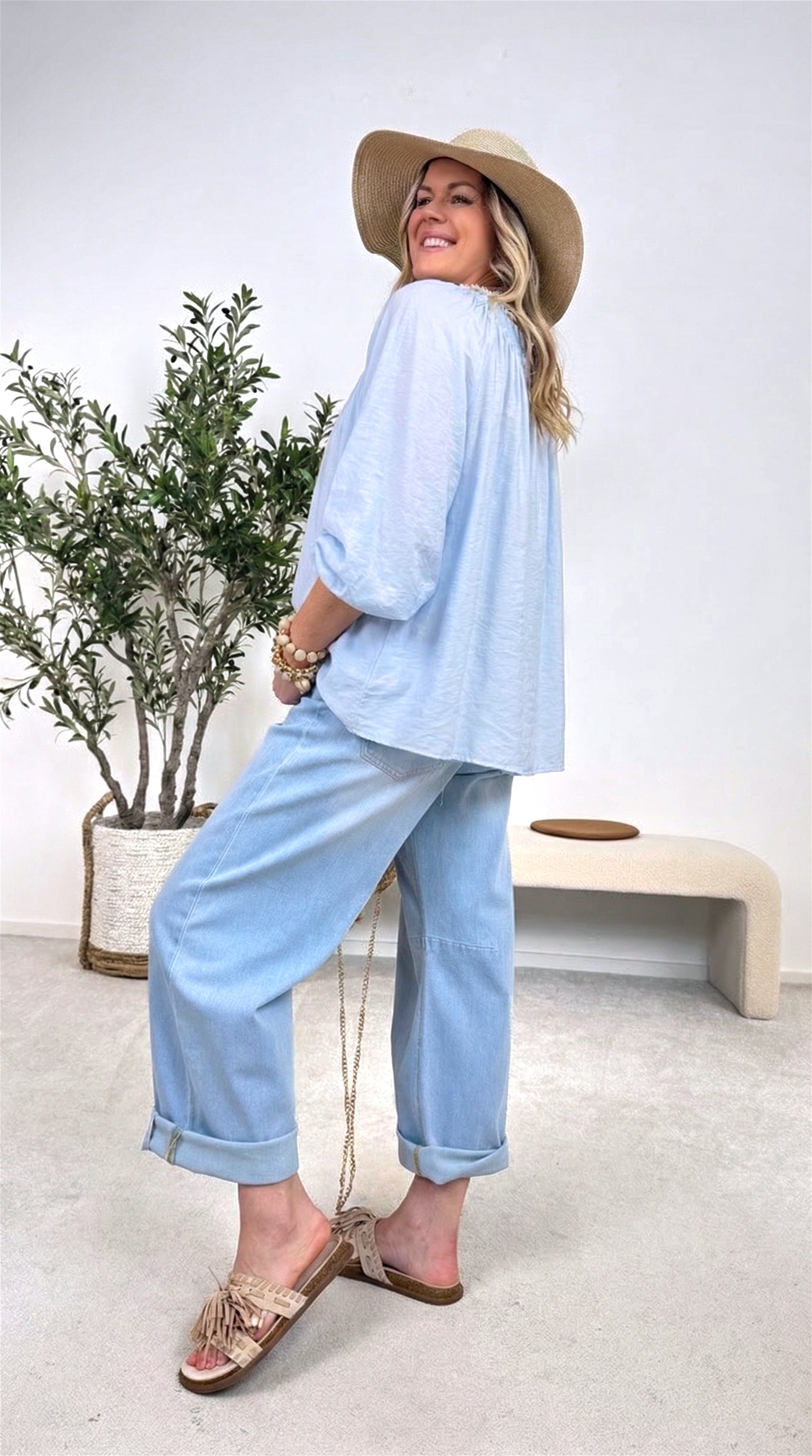 Blusenshirt Bali Harmony *Hellblau* (lieferbar ab 23.3.26)