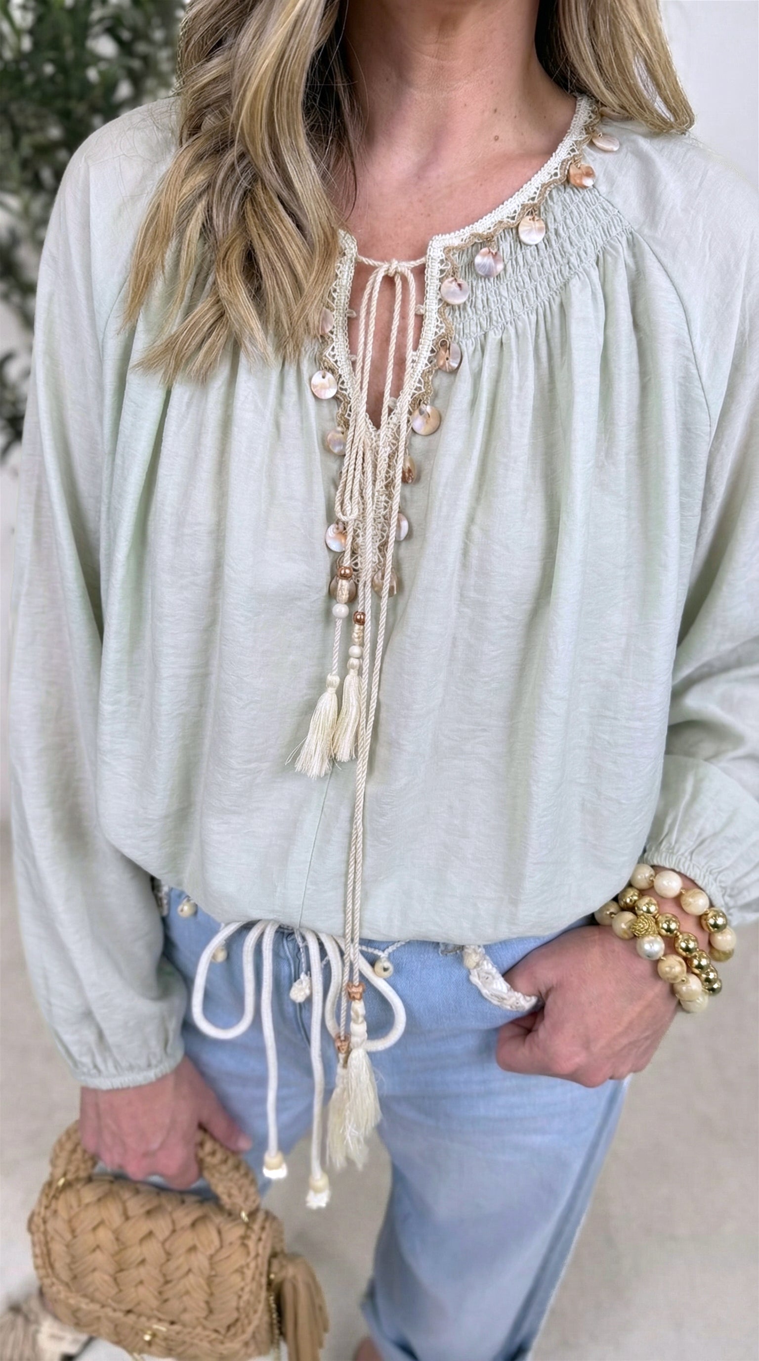 Blusenshirt Bali Harmony *Salbei* (lieferbar ab 23.3.26)