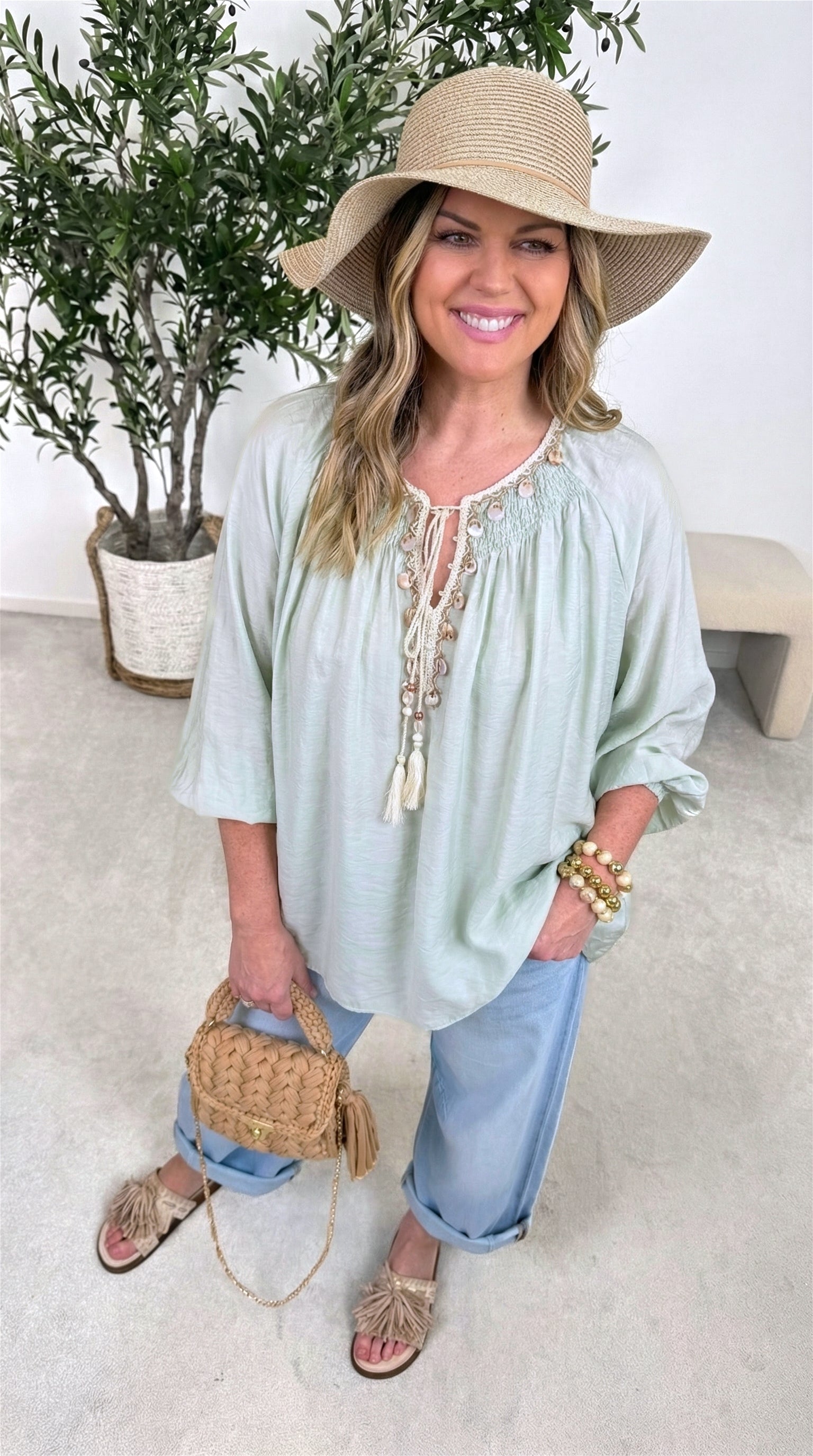 Blusenshirt Bali Harmony *Salbei* (lieferbar ab 23.3.26)