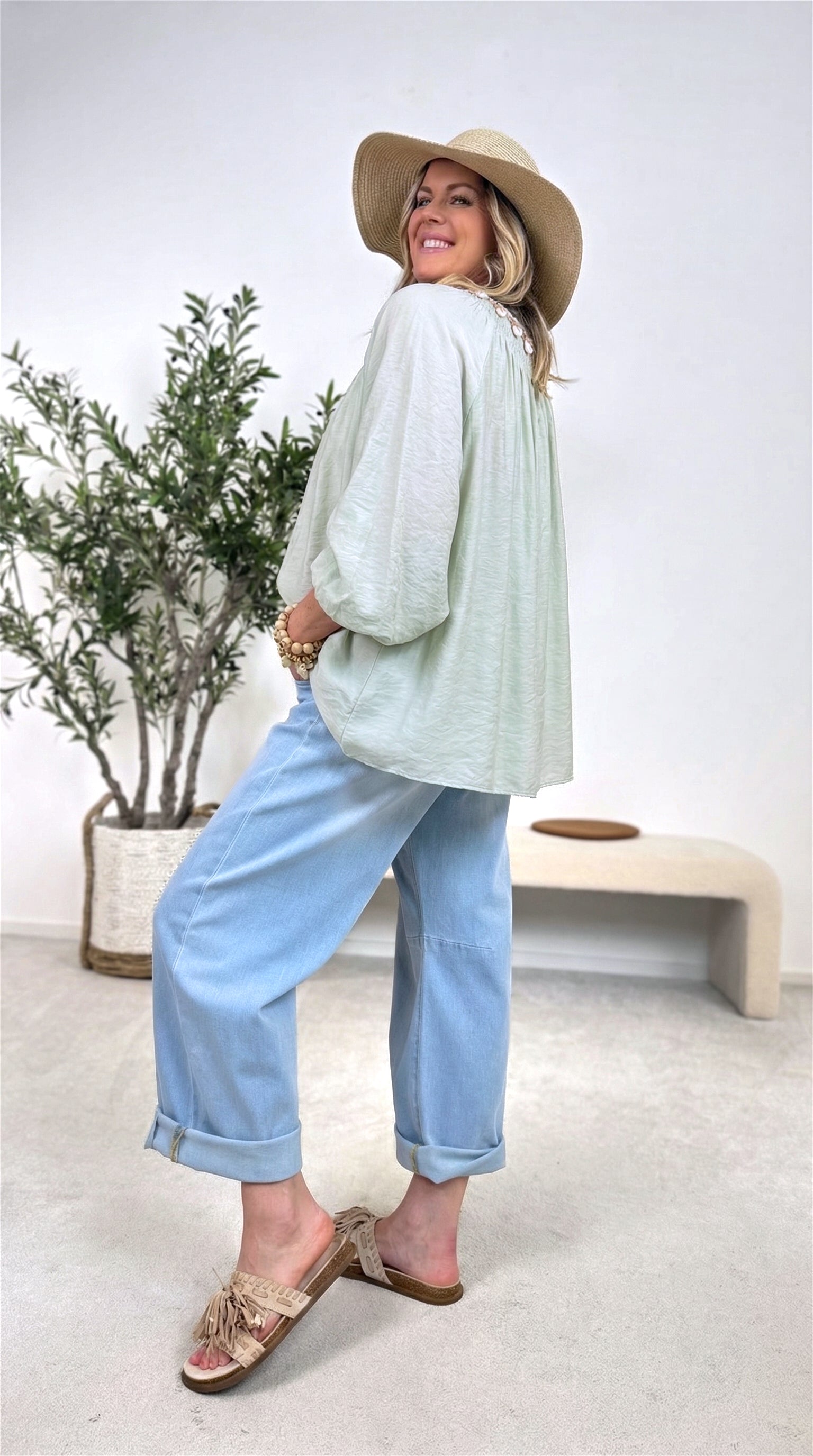 Blusenshirt Bali Harmony *Salbei* (lieferbar ab 23.3.26)