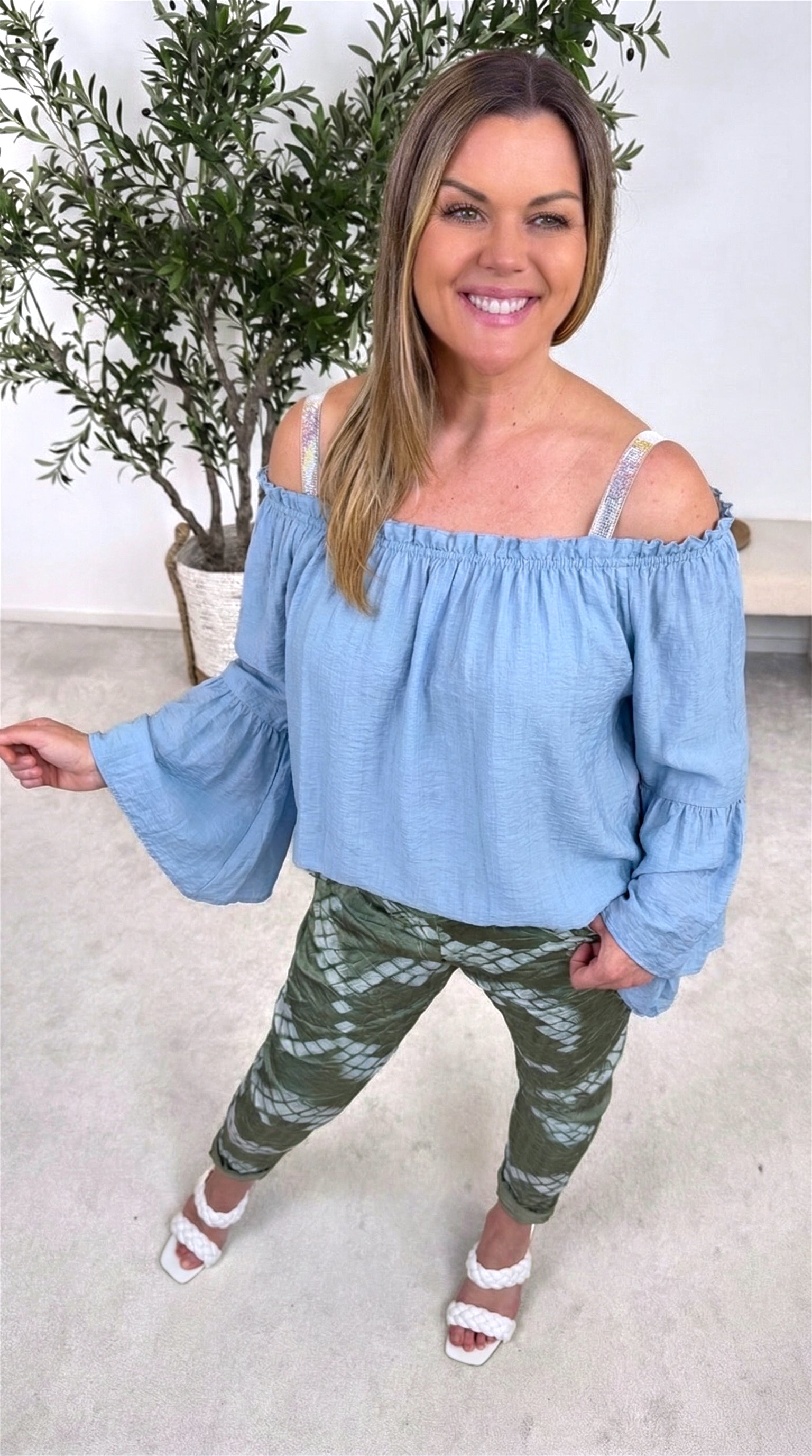 Blusenshirt Lovely Escape *Blau*