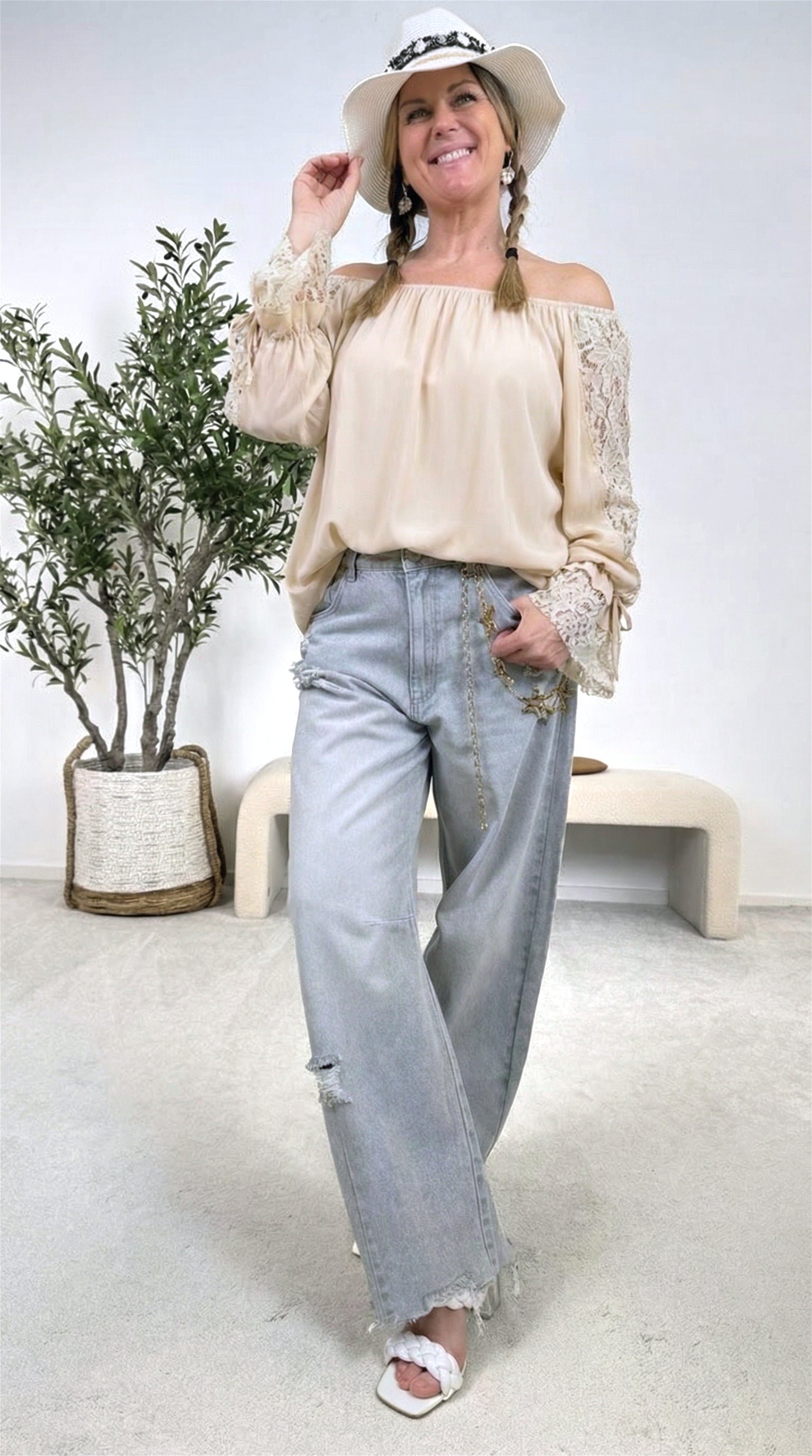 Blusenshirt Dream Elegance *Beige*