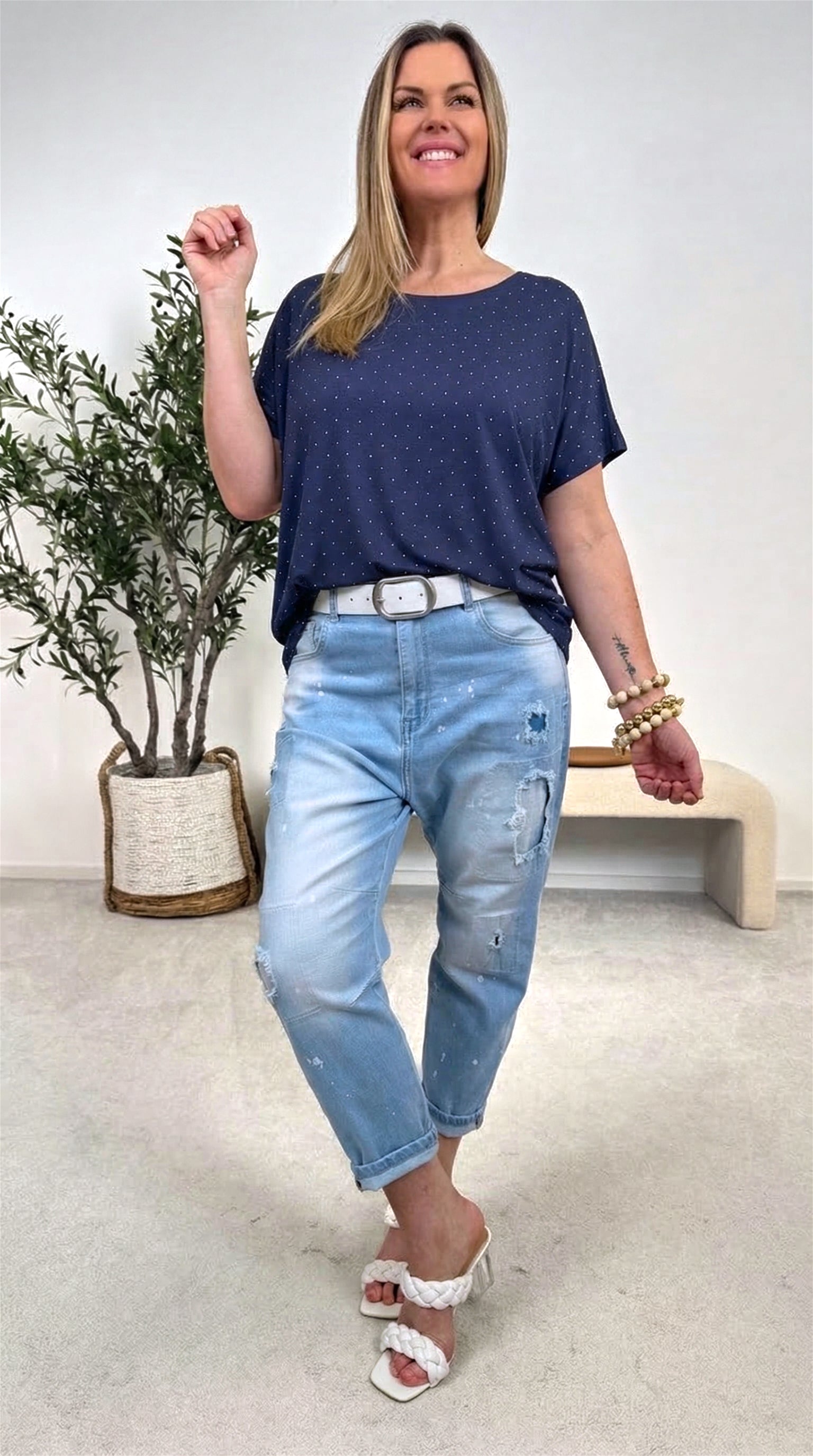 T-Shirt Stardust Glam *Dunkelblau*