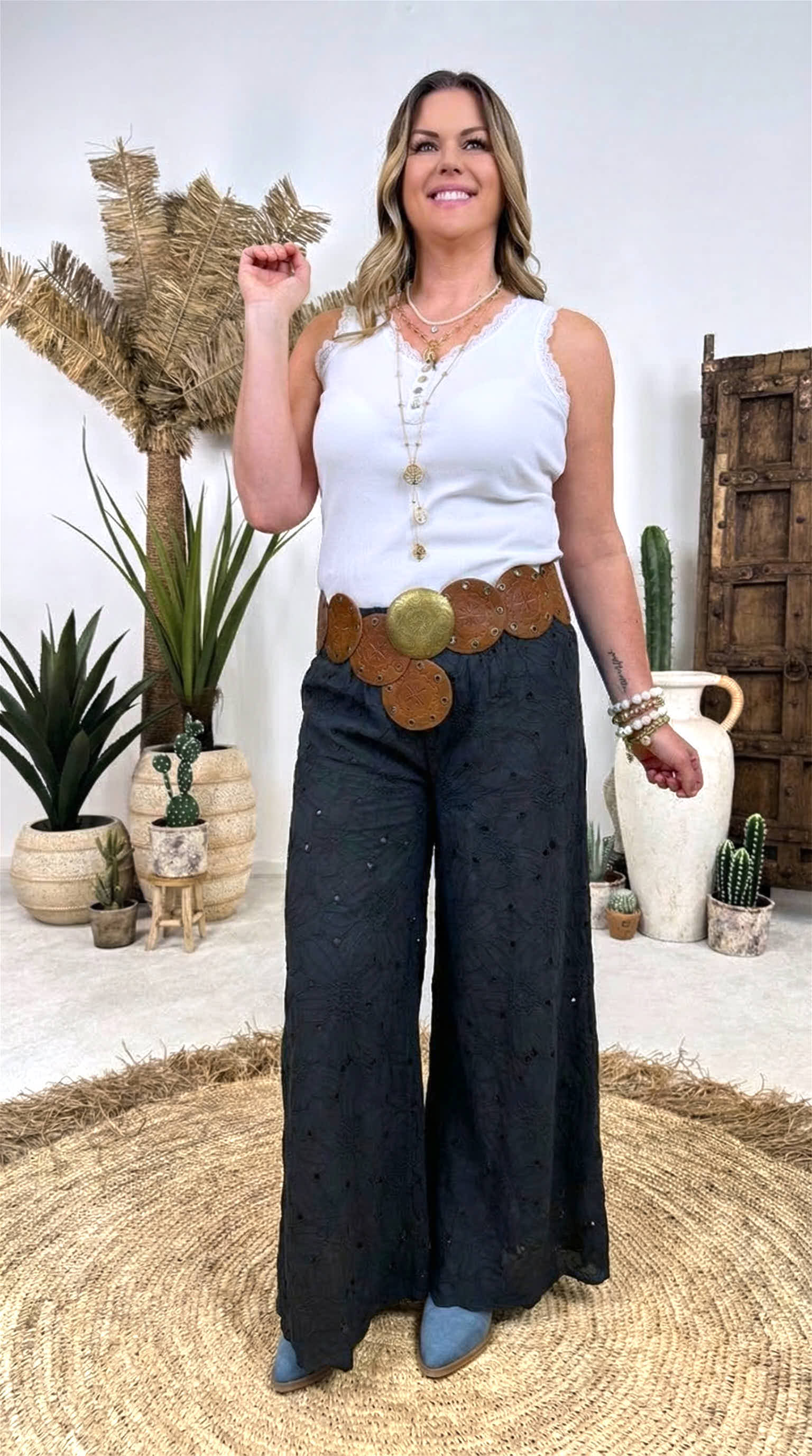 Weite Hose Indigo Blossom *Schwarz*