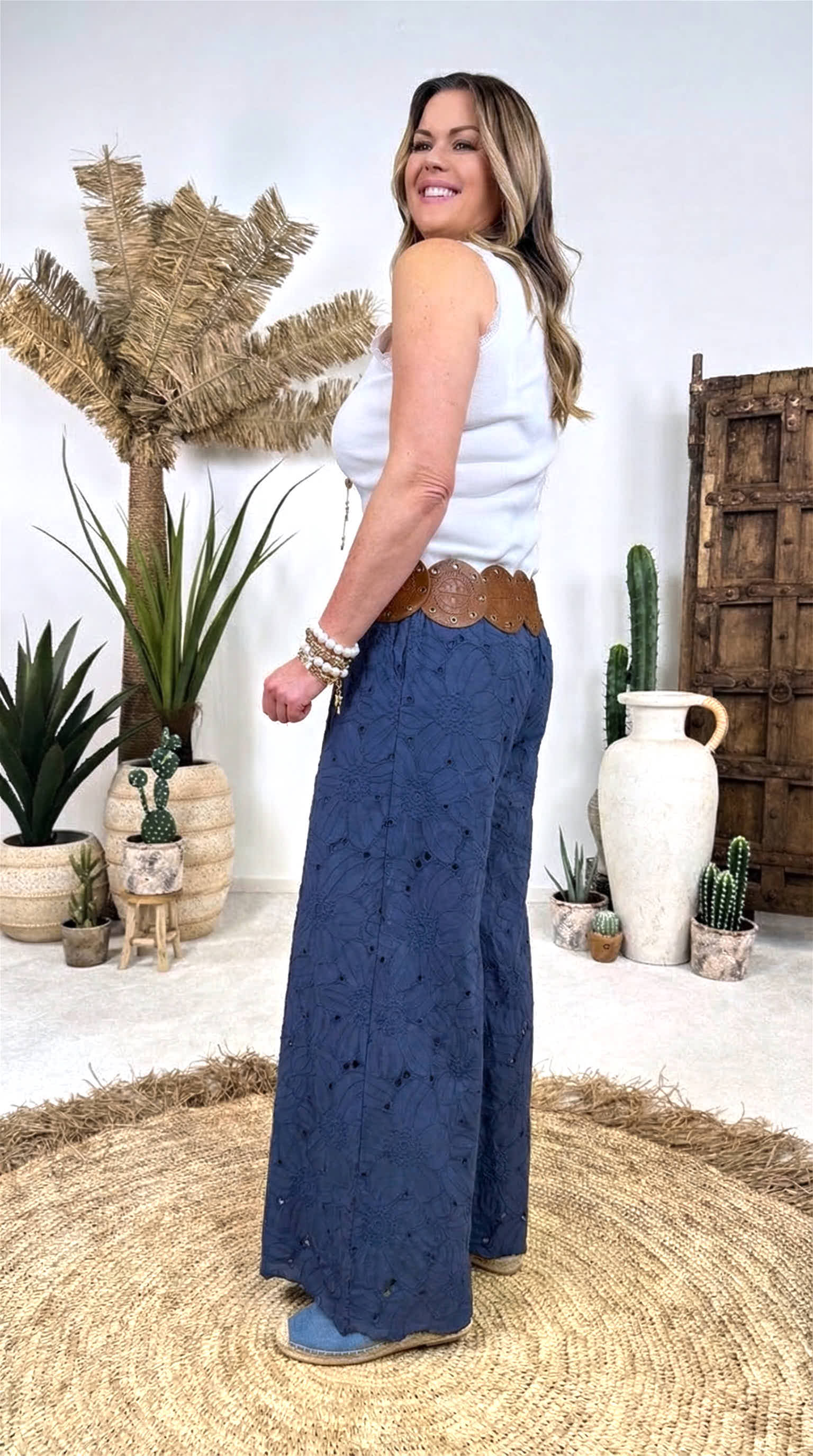 Weite Hose Indigo Blossom *Dunkelblau*