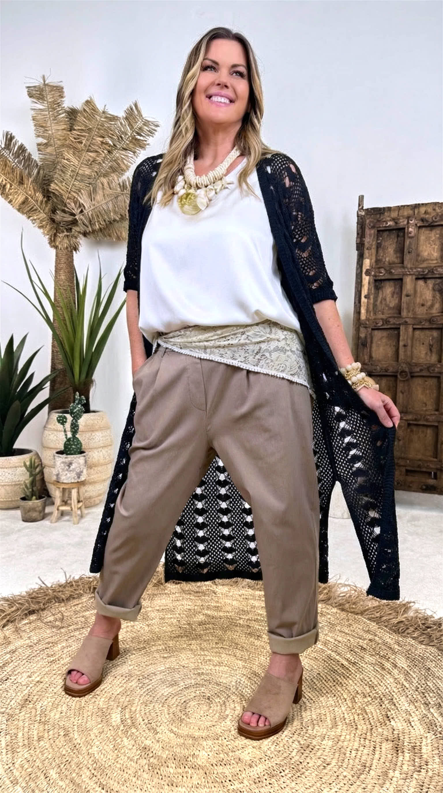 Strickjacke Sandy Spirit *Schwarz*