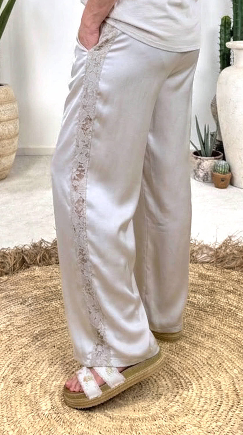 Seiden-Culotte Hose Pure Summer *Beige*