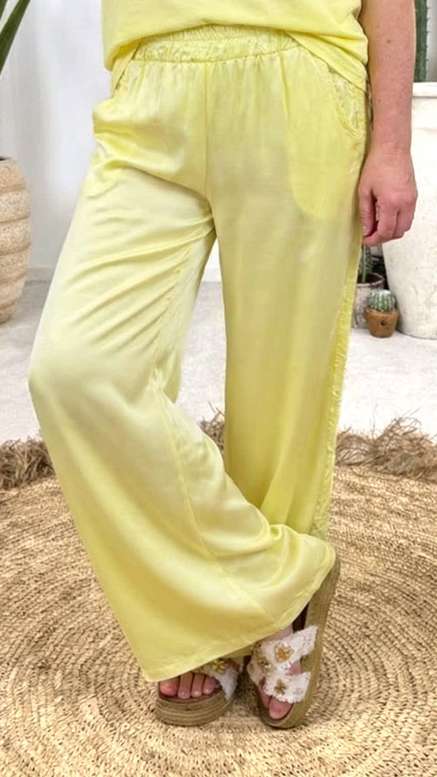 Seiden-Culotte Hose Pure Summer *Gelb*