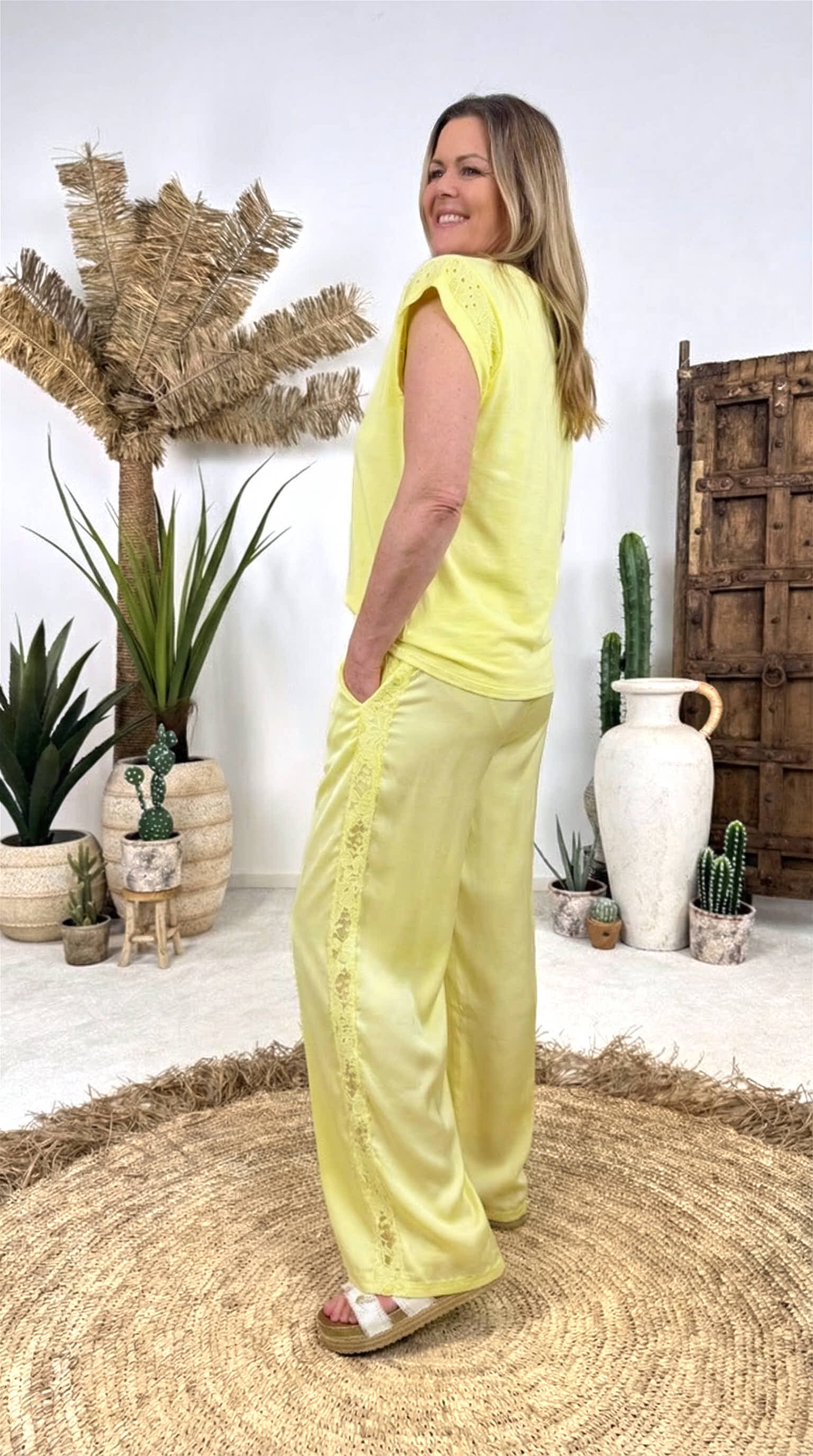 Seiden-Culotte Hose Pure Summer *Gelb*