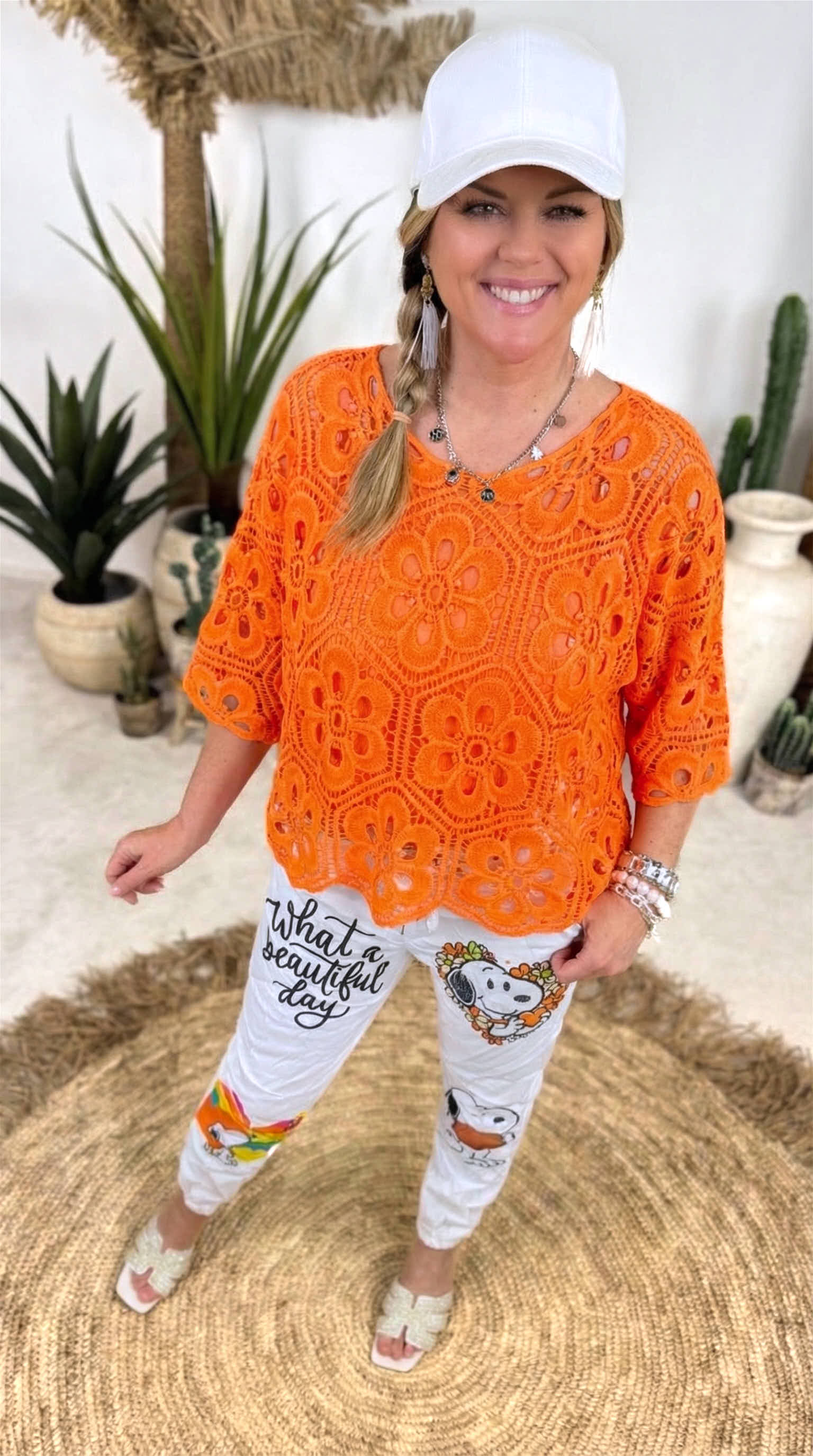 Häkelshirt Boho Magic *Neon Orange*