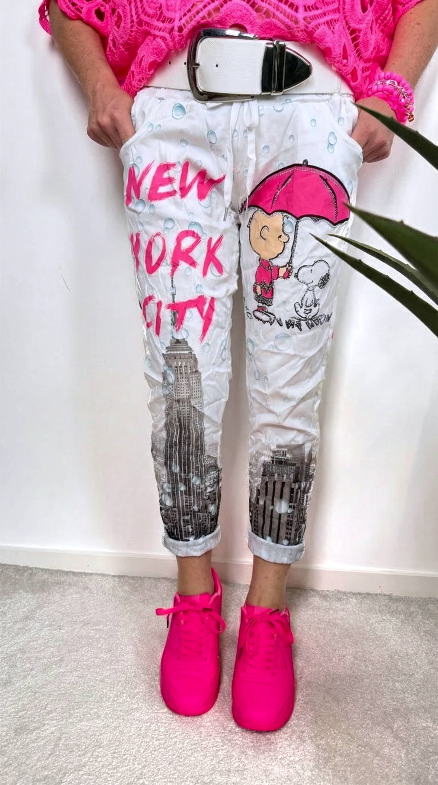 Jogpants Colored Umbrella *Pink*