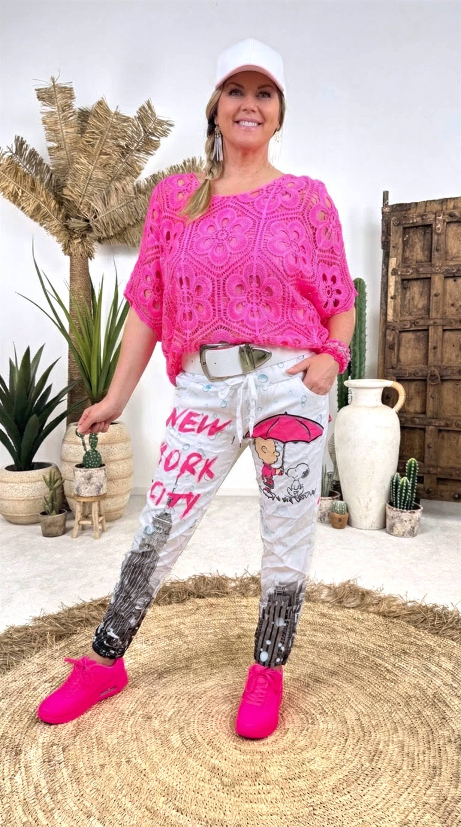 Jogpants Colored Umbrella *Pink*