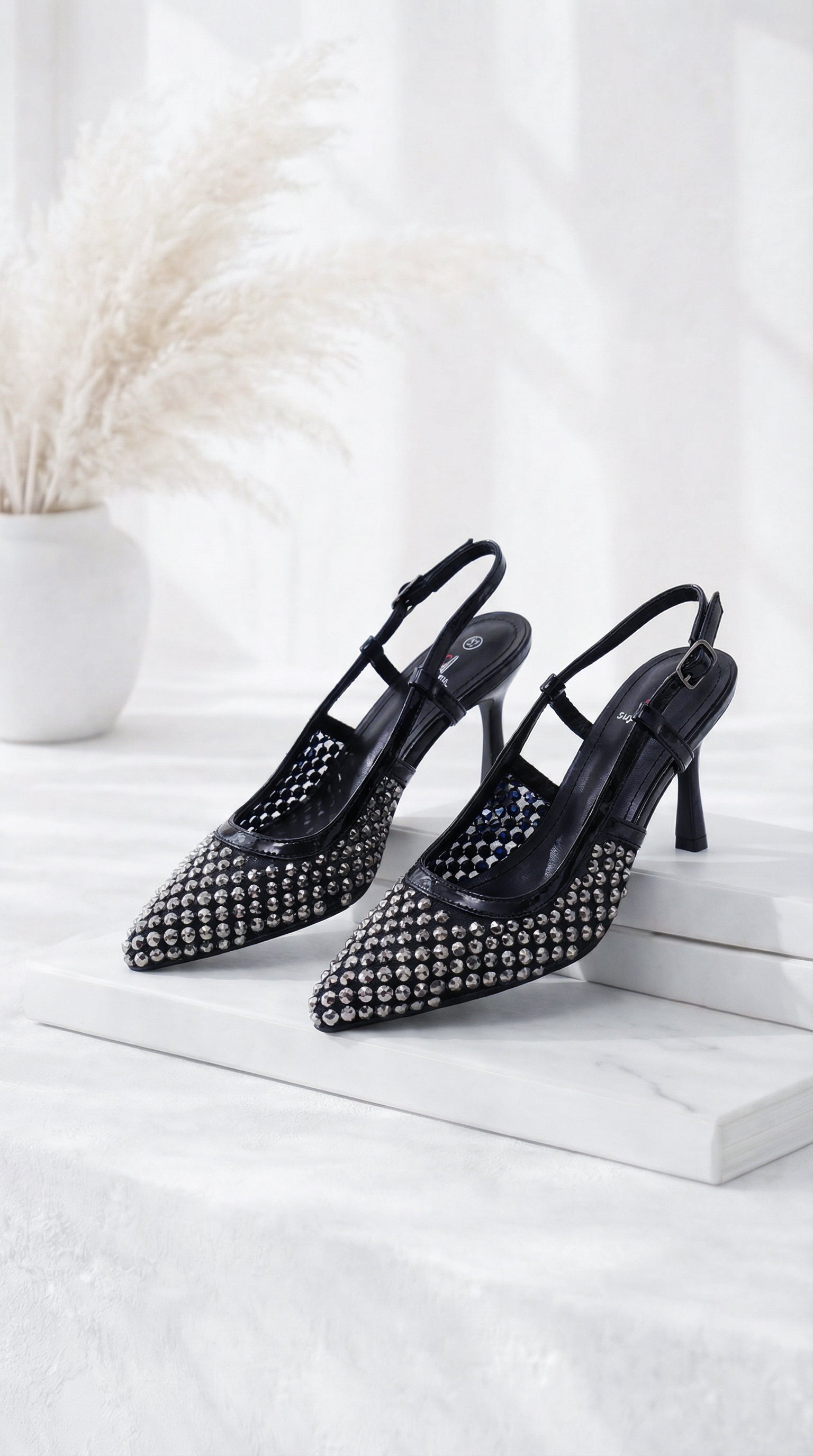 Absatzsandale Diamond Step *Schwarz*