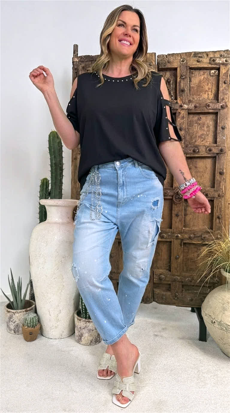 T-Shirt Bold Elegance *Schwarz*