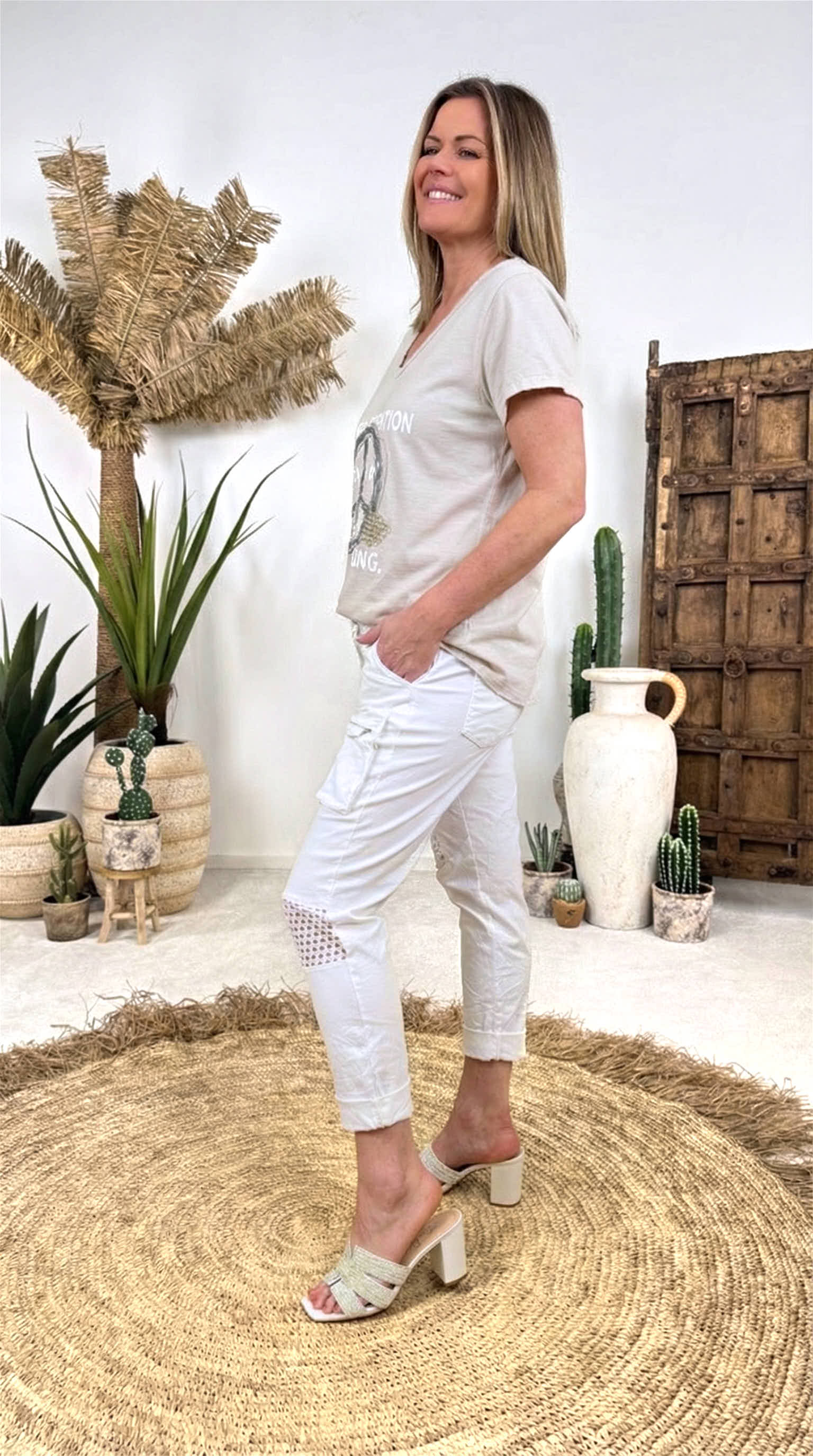 T-Shirt Peace & Power *Beige*