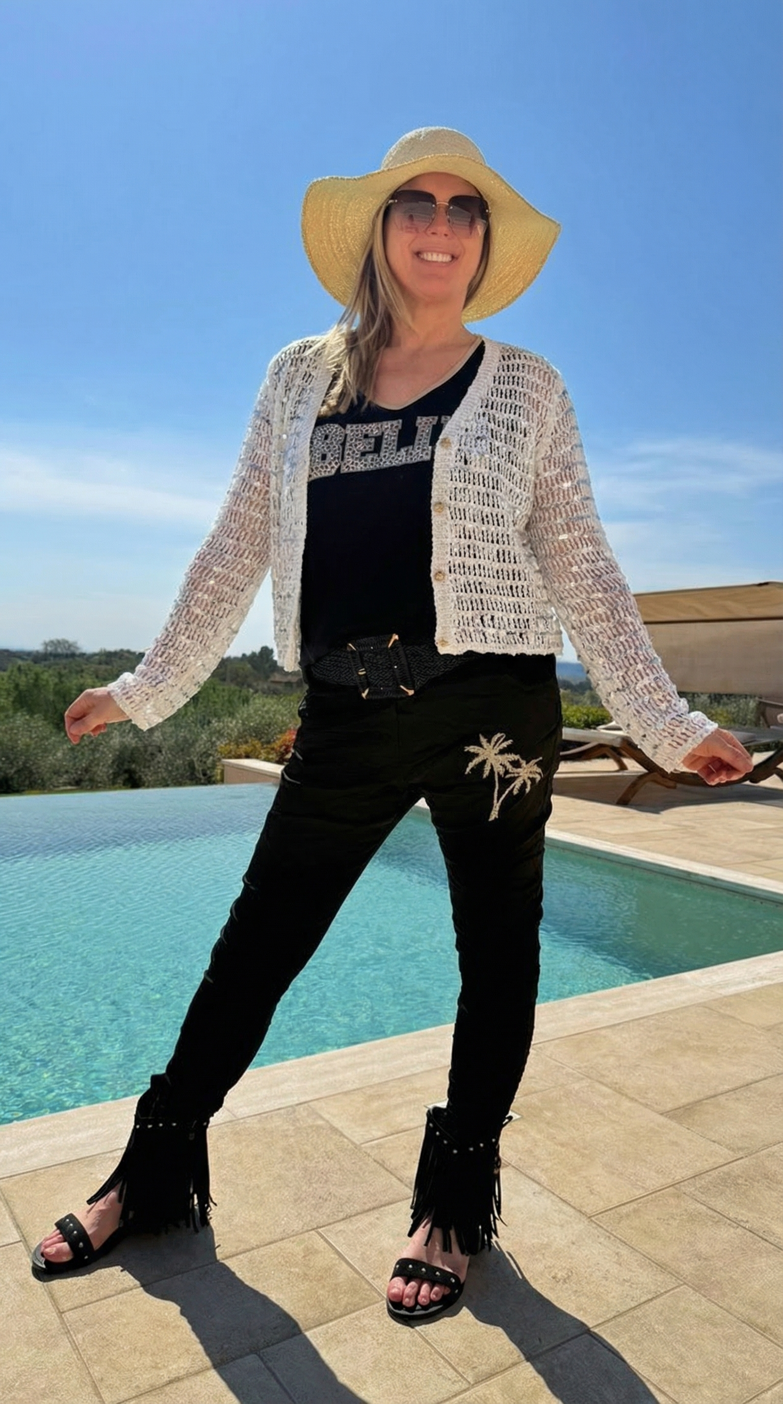 Häkel Cardigan Summer Glam *Weiß*