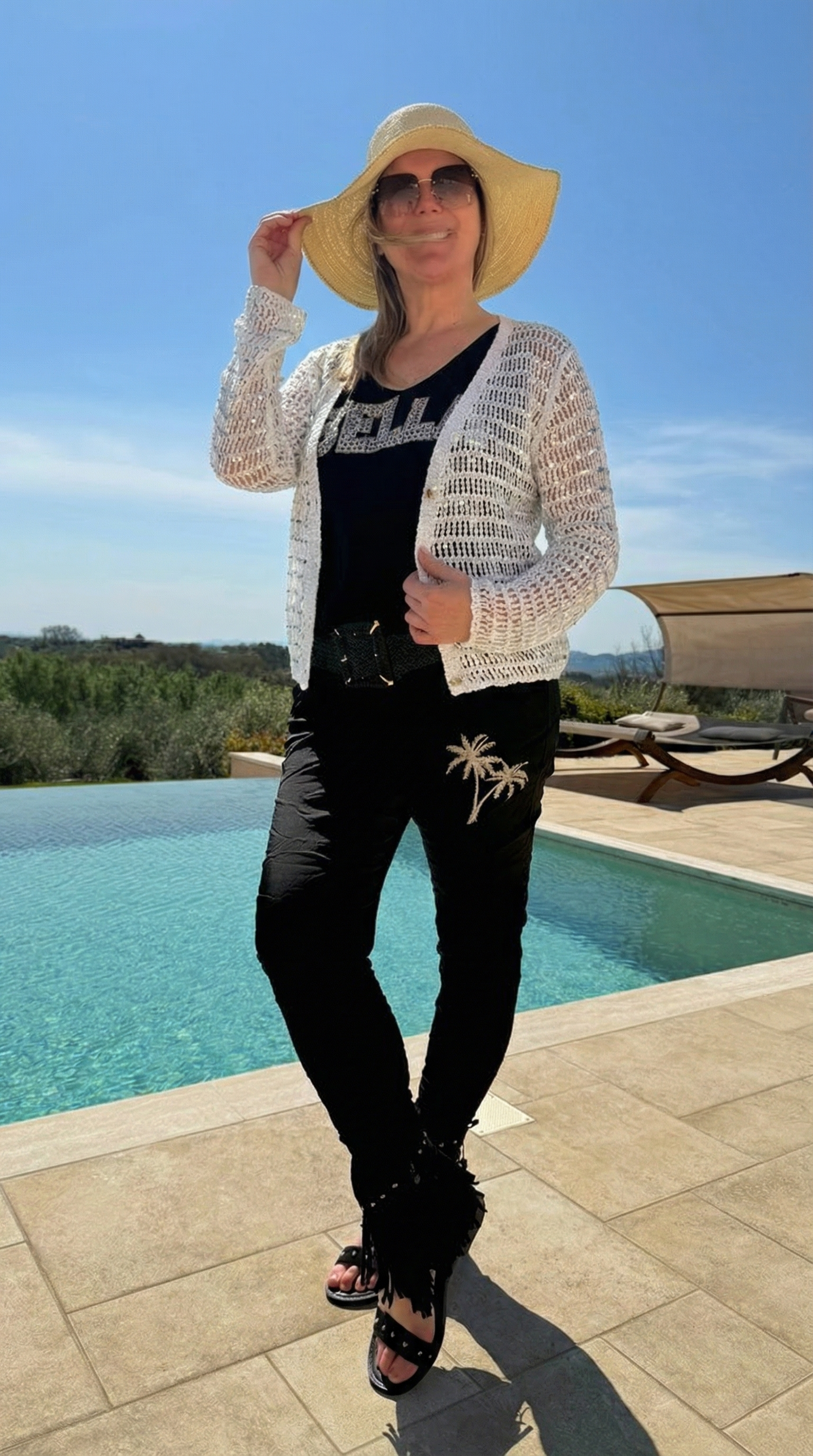 Häkel Cardigan Summer Glam *Weiß*