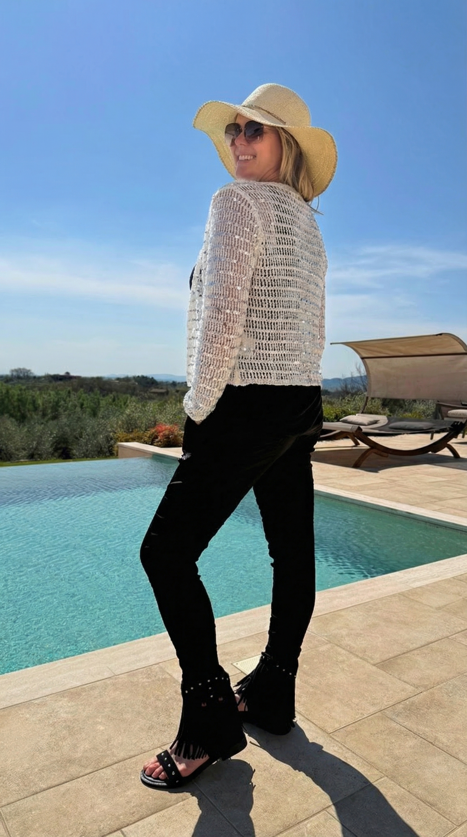 Häkel Cardigan Summer Glam *Weiß*