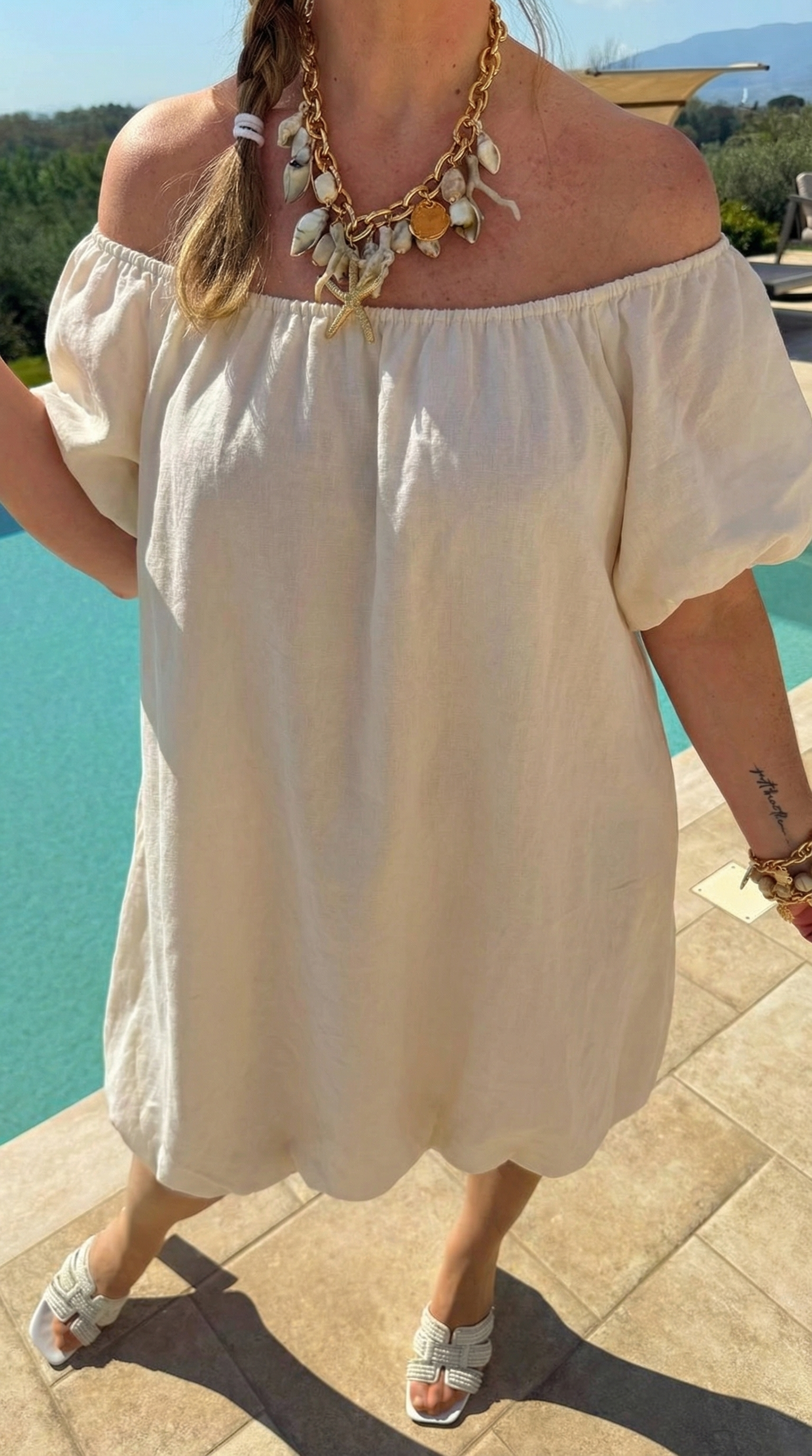 Kleid Santorini Sky *Beige*